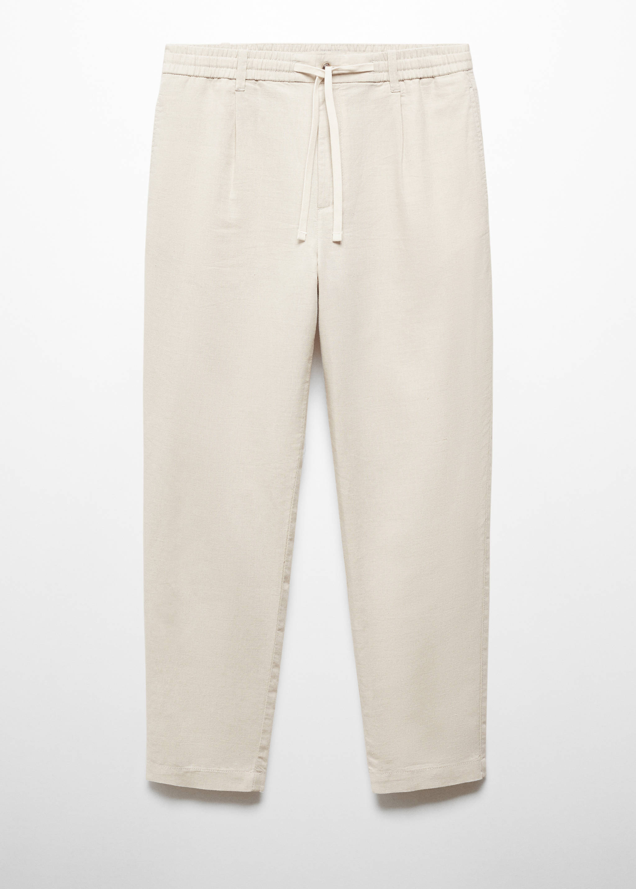 Slim Fit-Leinenhose mit Kordel - Artikel ohne Model