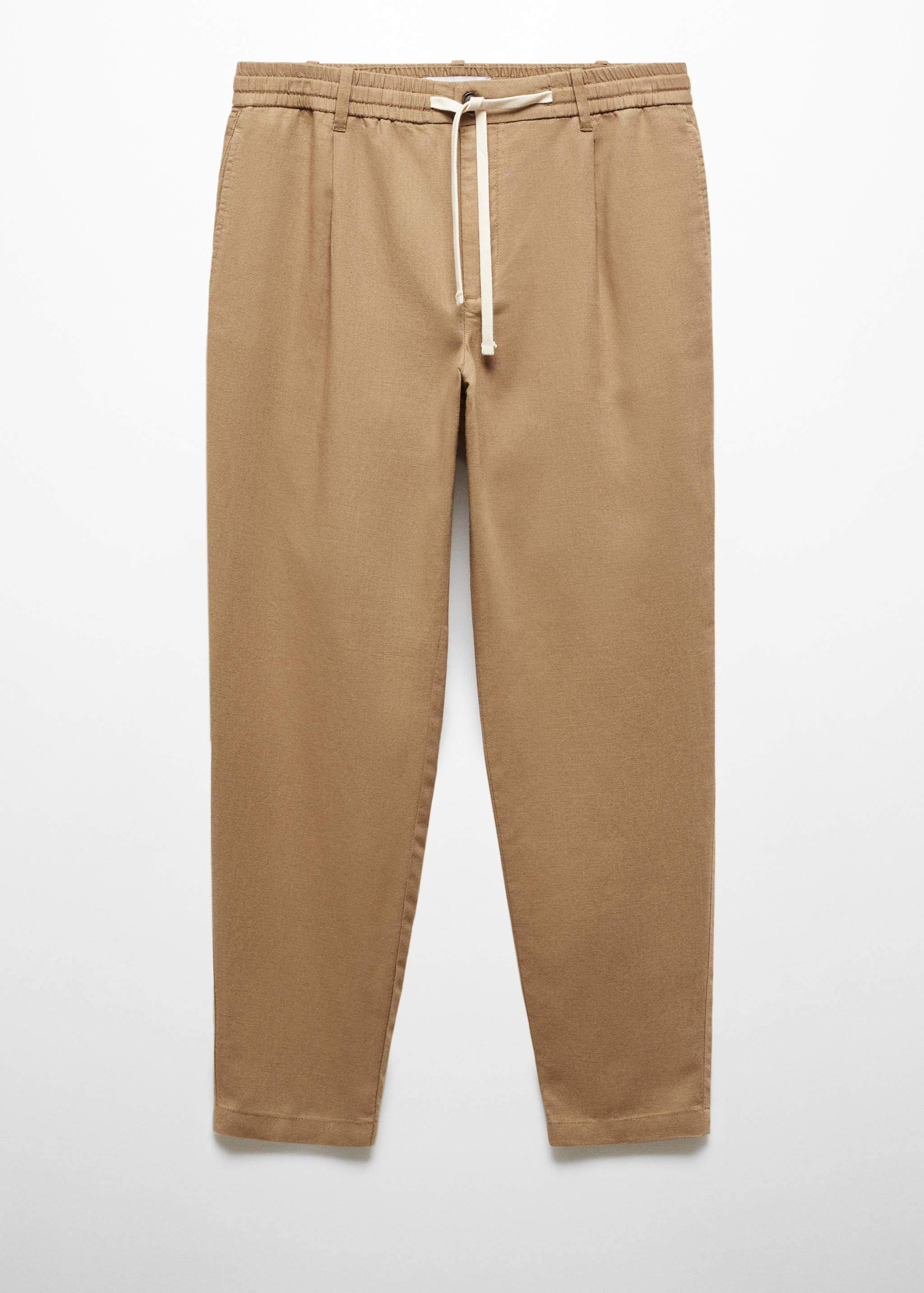 Slim Fit-Leinenhose mit Kordel - Artikel ohne Model