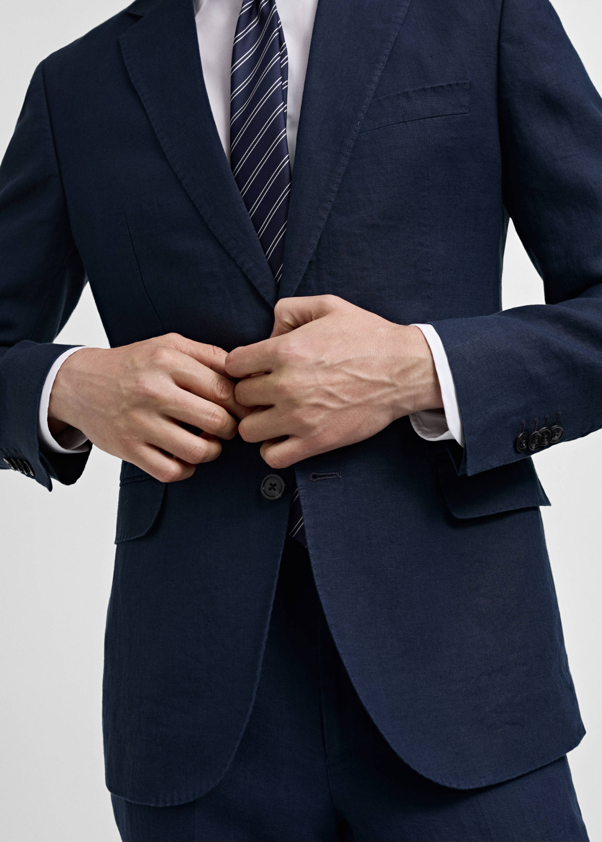 Veste costume slim fit 100 % lin - Détail de l'article 6