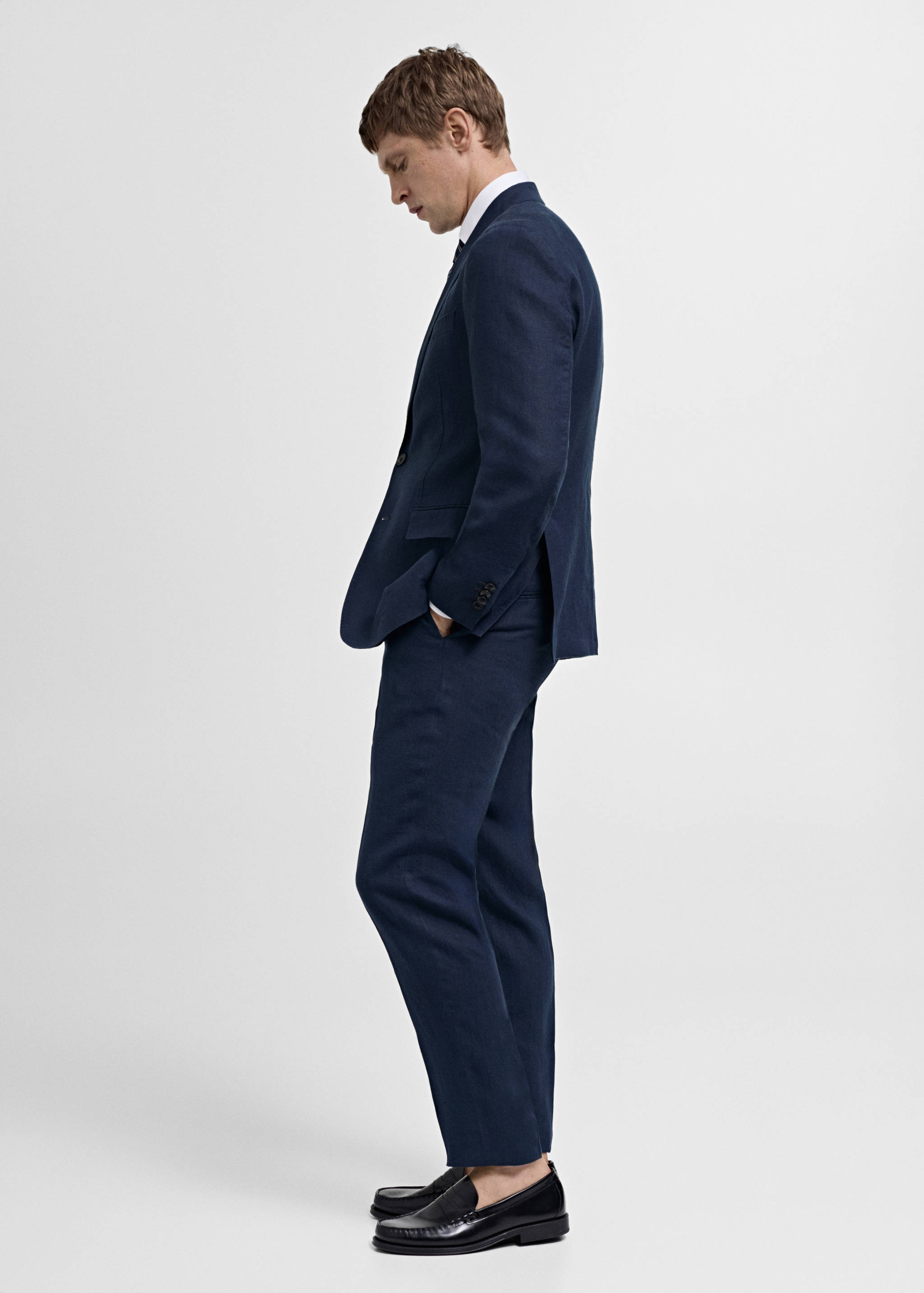 Veste costume slim fit 100 % lin - Détail de l'article 2