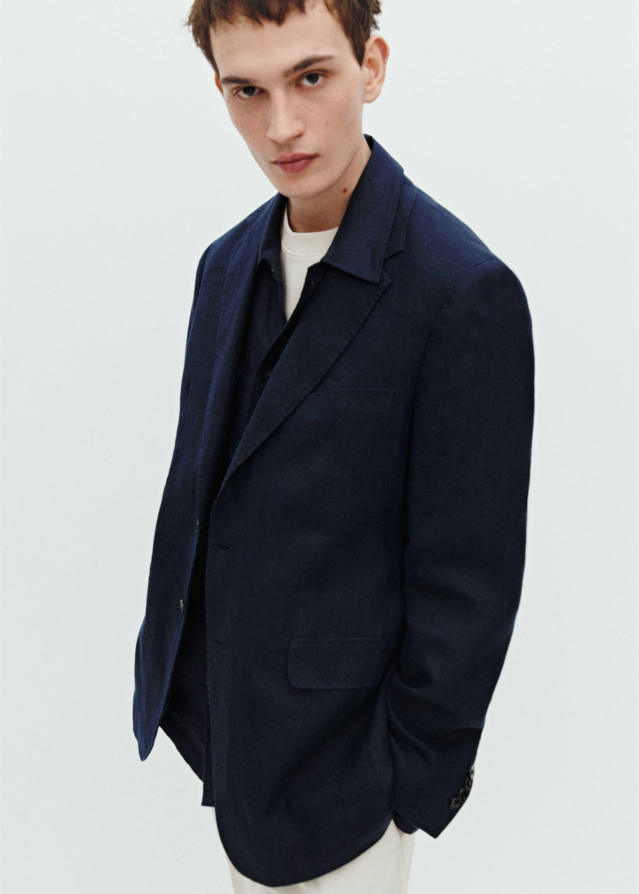 Veste costume slim fit 100 % lin - Détail de l'article 5