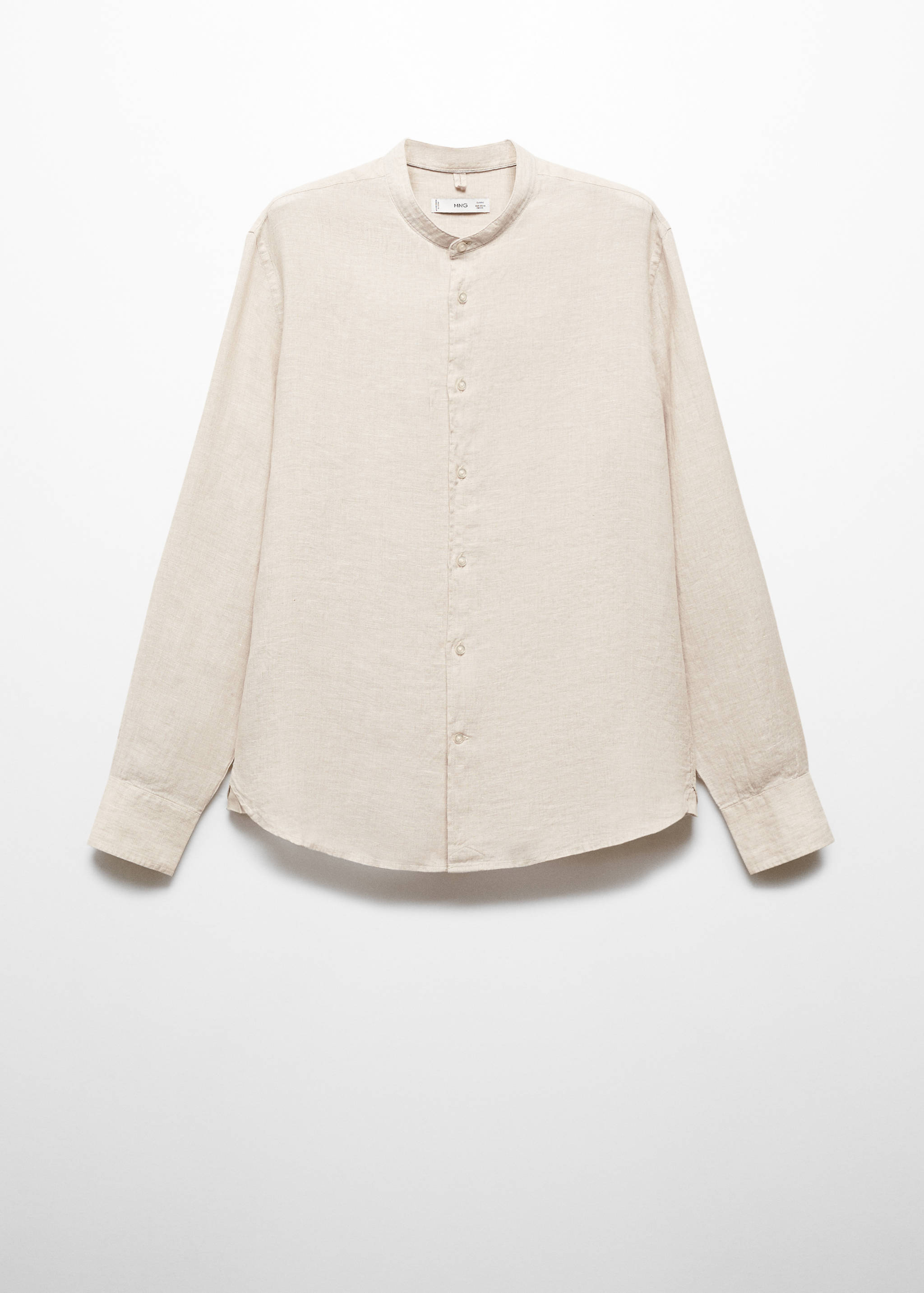 100% linen Mao collar shirt - Article without model