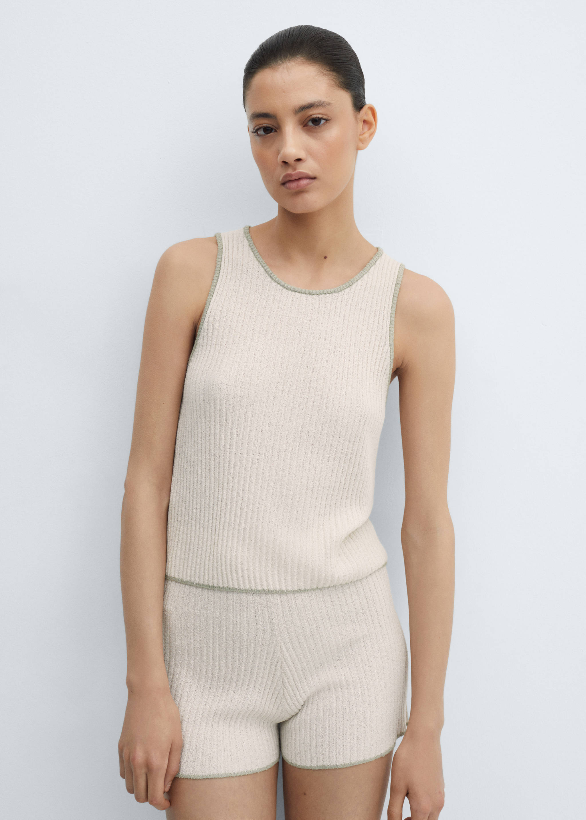 Top canalé - Plano medio