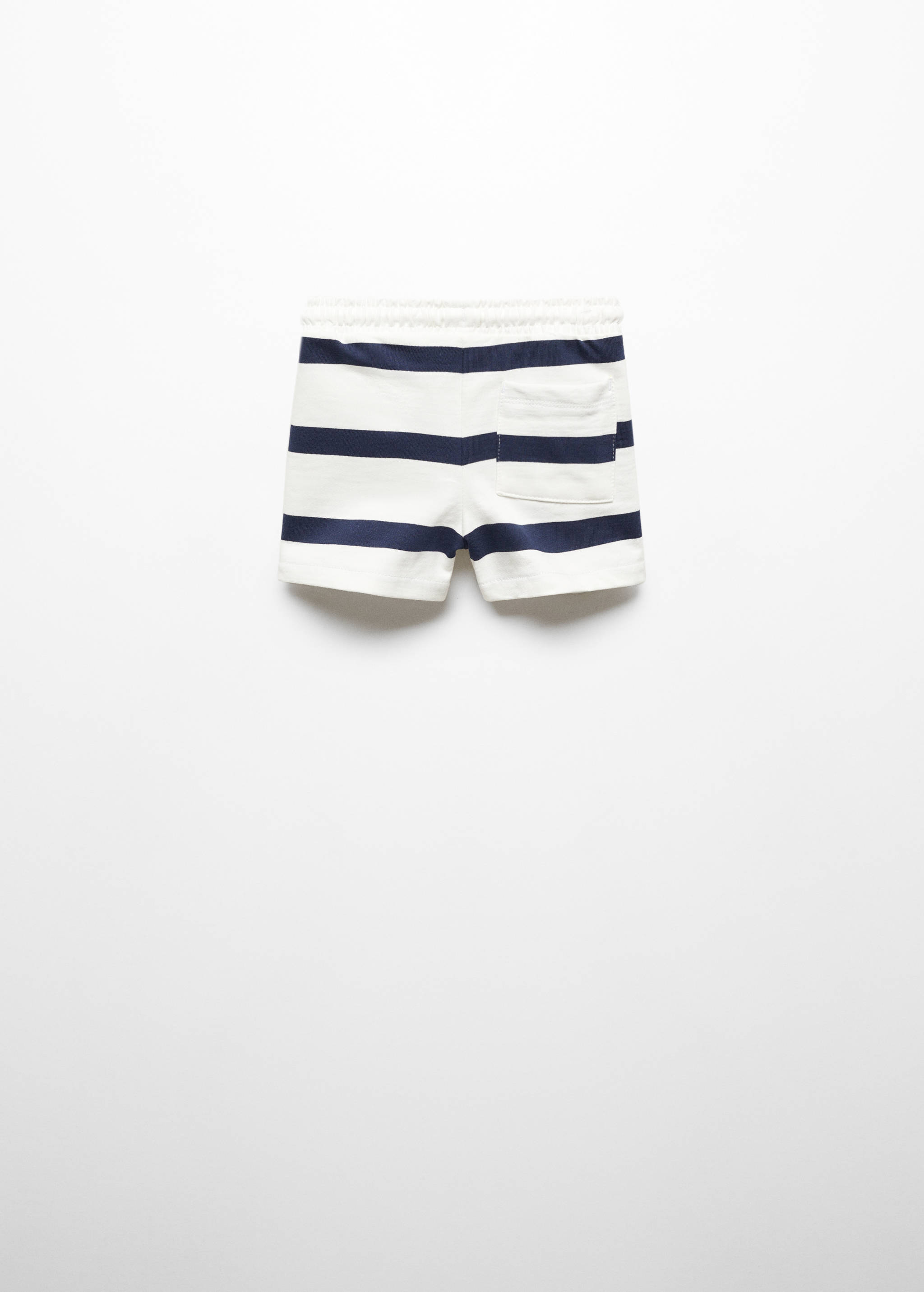 Striped cotton Bermuda shorts - Reverse of the article
