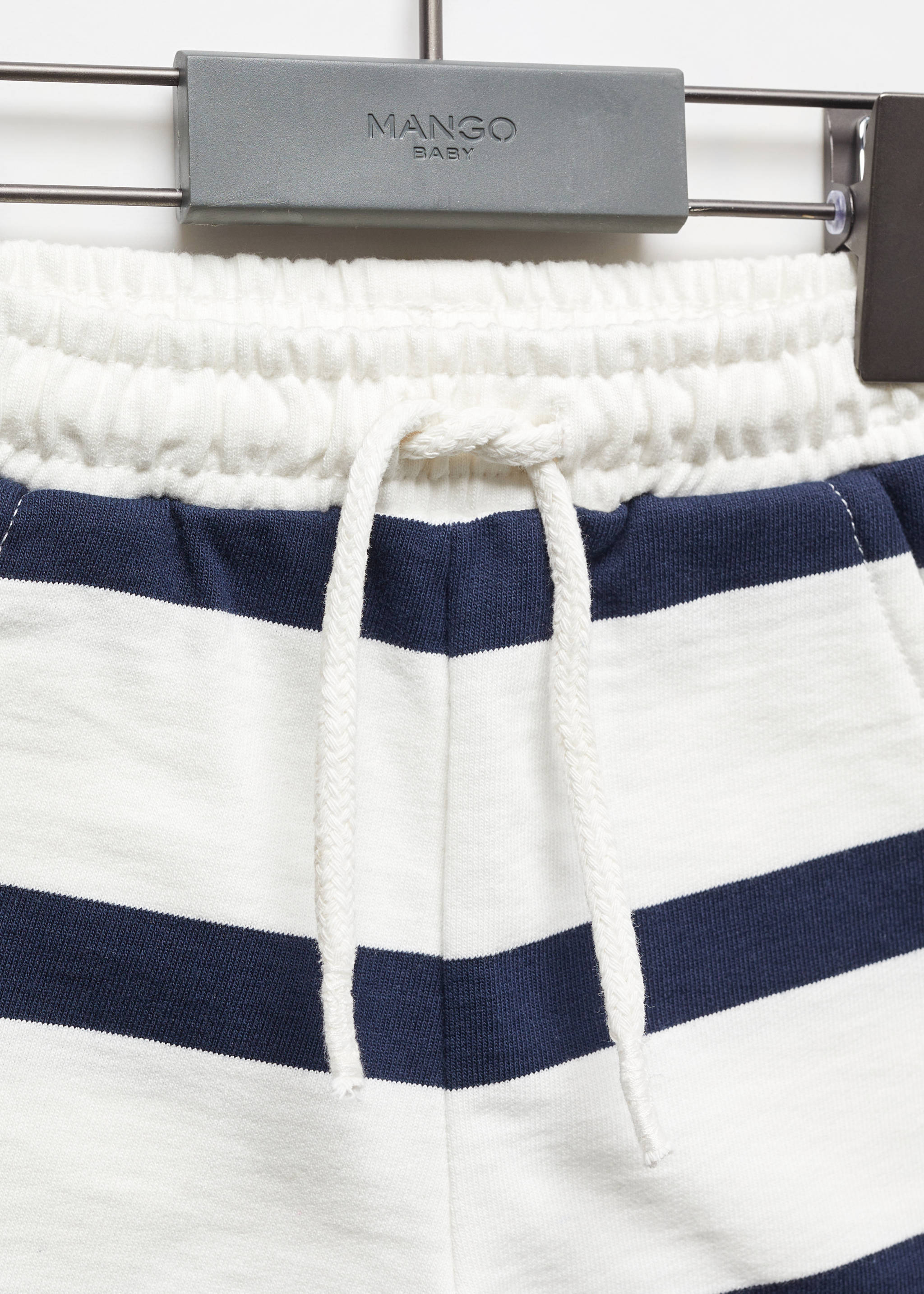 Striped cotton Bermuda shorts - Details of the article 8