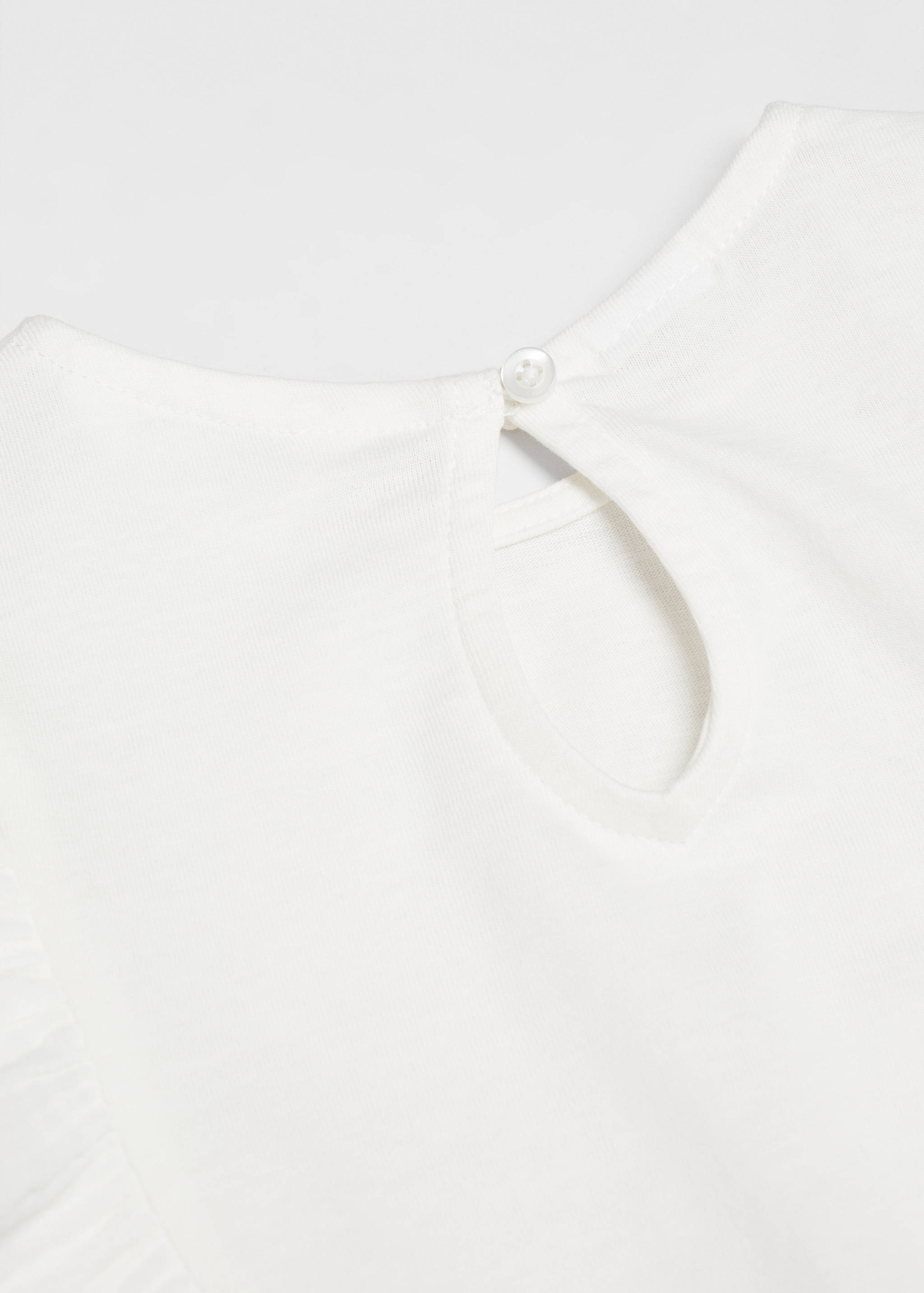 Kurzärmliges T-Shirt mit Rüschen - Detail des Artikels 0