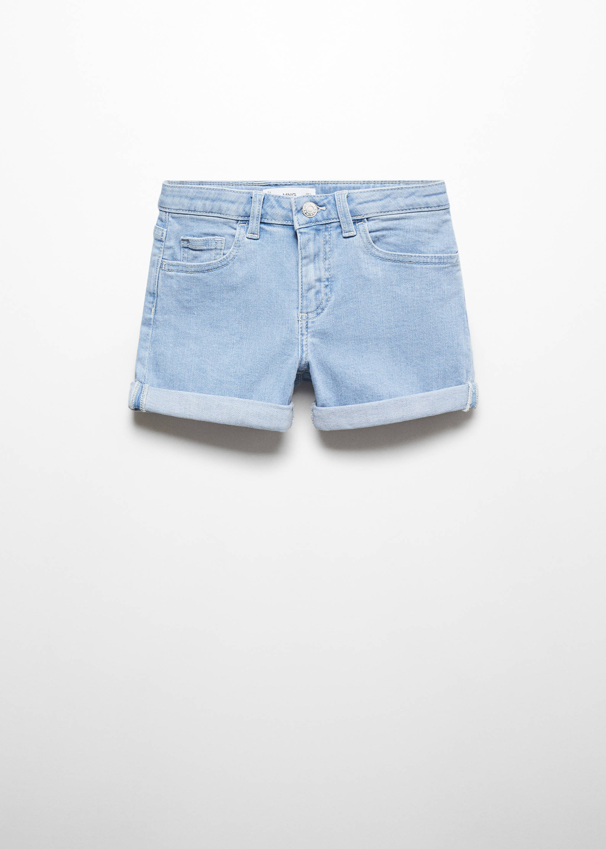 Rolled-up hem denim shorts - Article without model