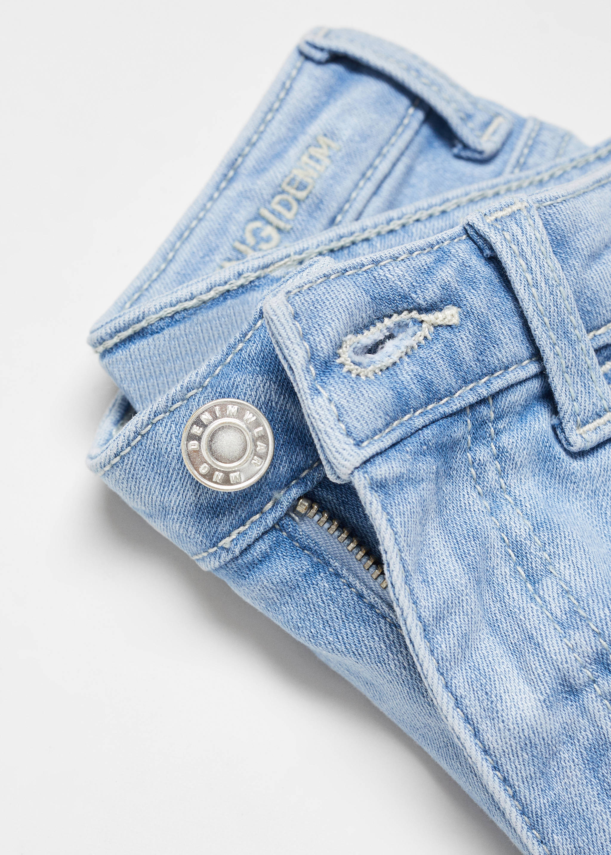 Rolled-up hem denim shorts - Details of the article 8