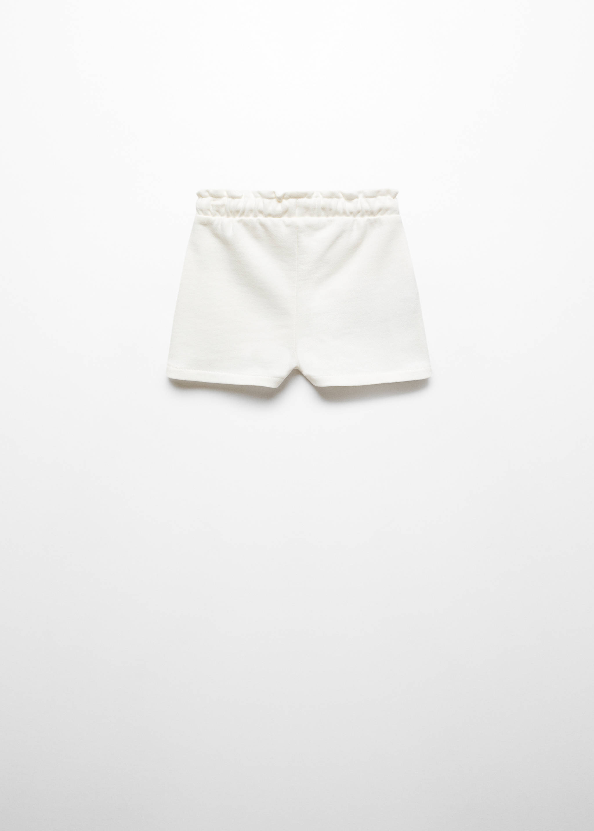Cotton drawstring waist shorts - Reverse of the article