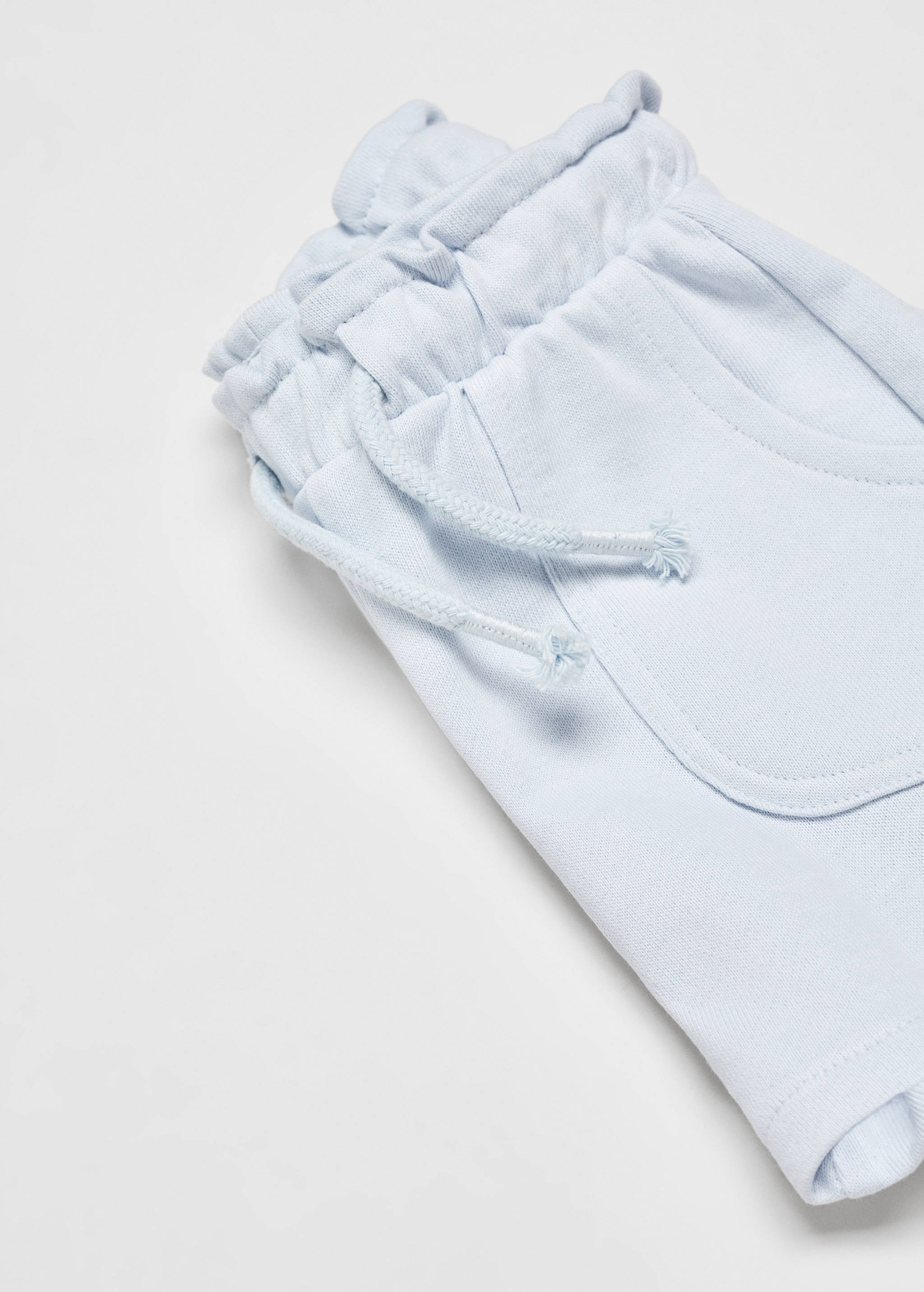 Cotton drawstring waist shorts - Details of the article 0