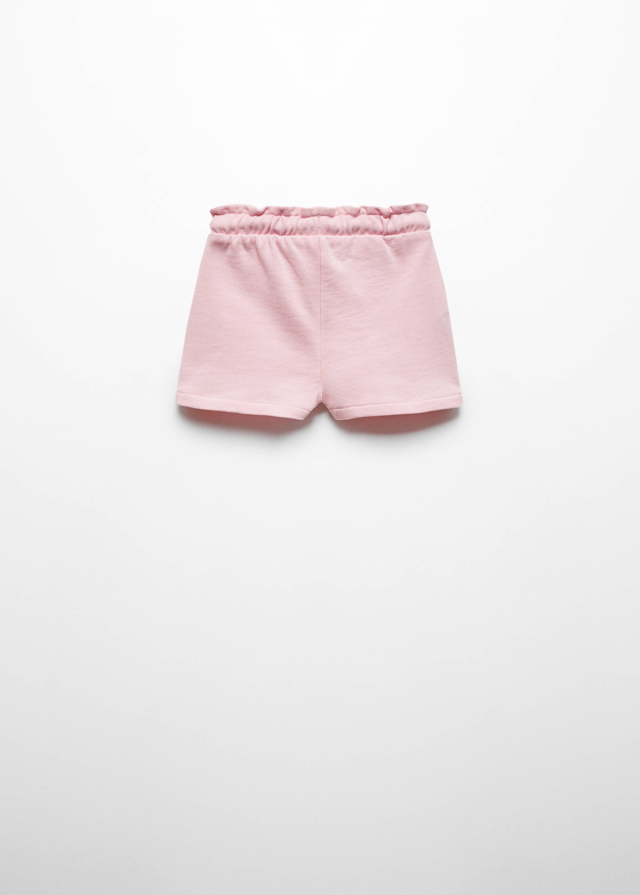 Cotton drawstring waist shorts - Reverse of the article