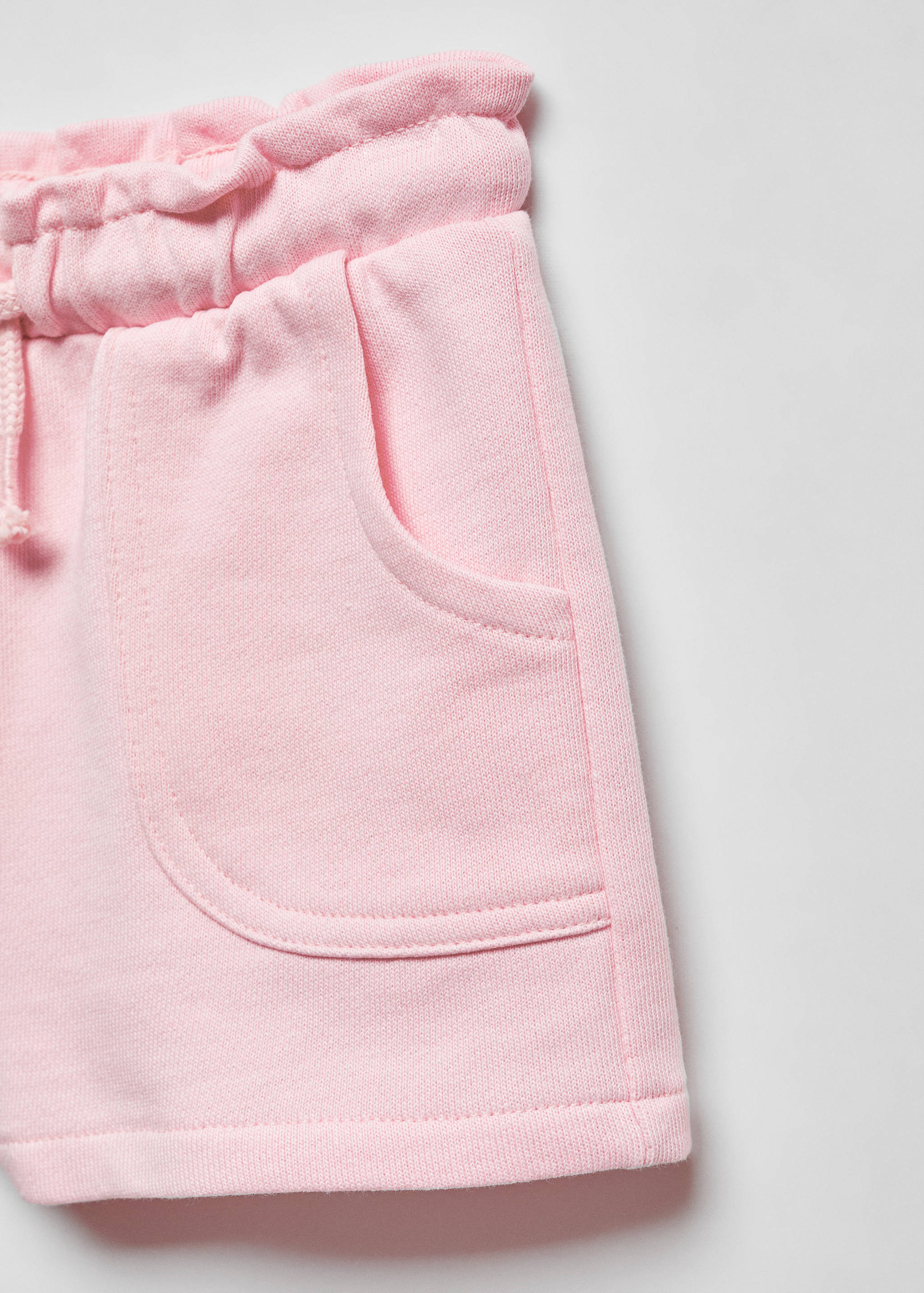 Cotton drawstring waist shorts - Details of the article 8