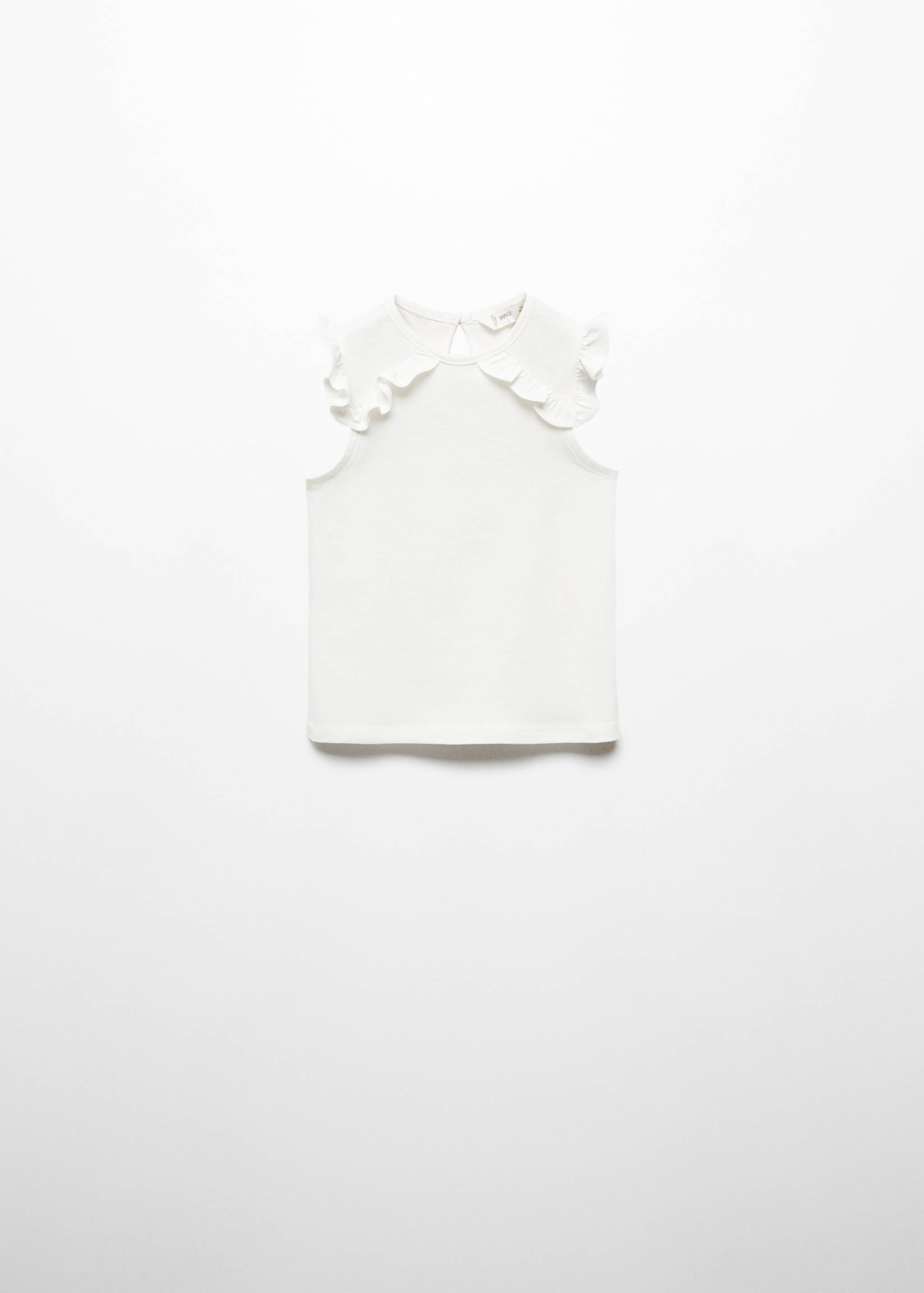 Frills cotton t-shirt - Article without model