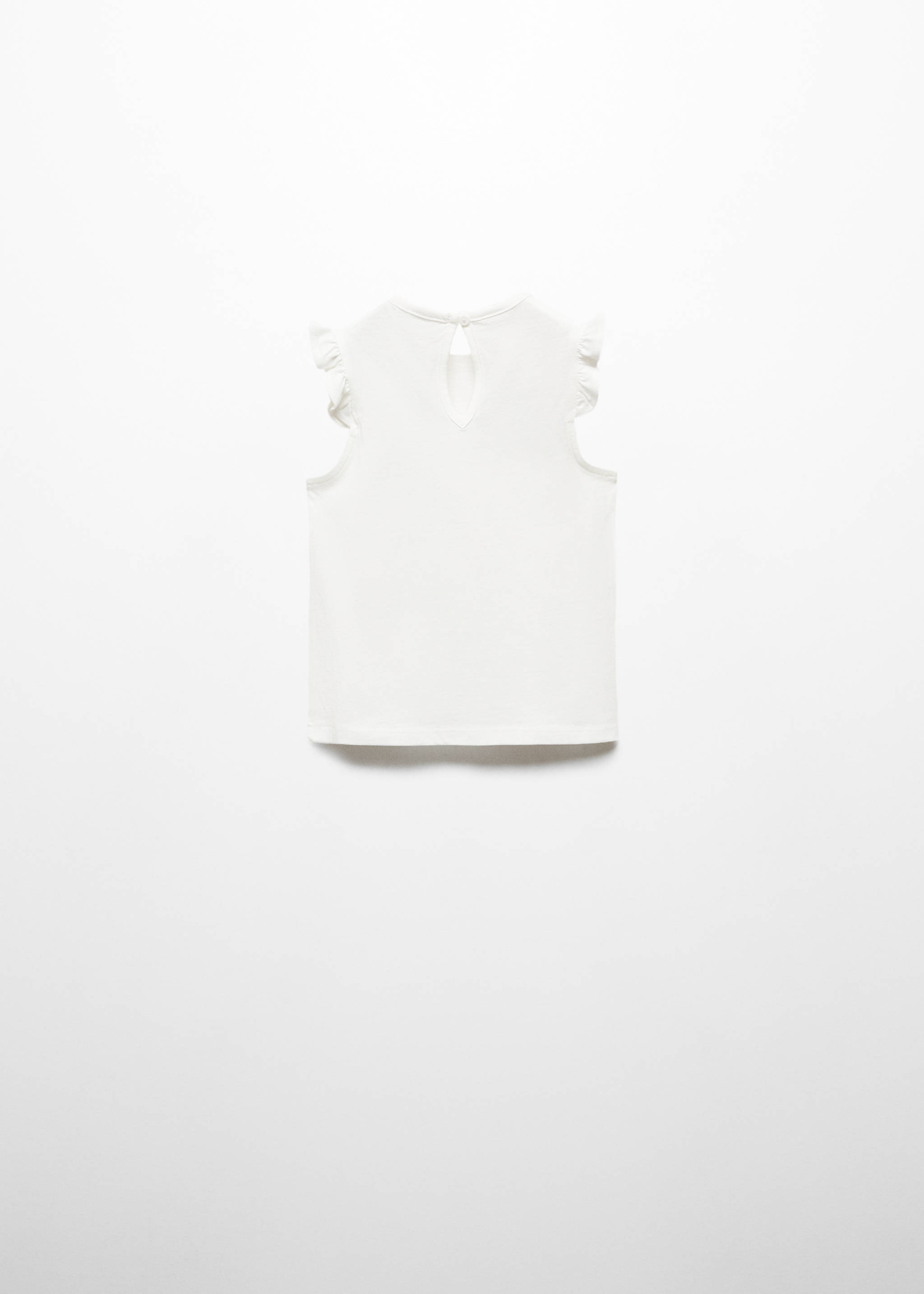 Frills cotton t-shirt - Reverse of the article