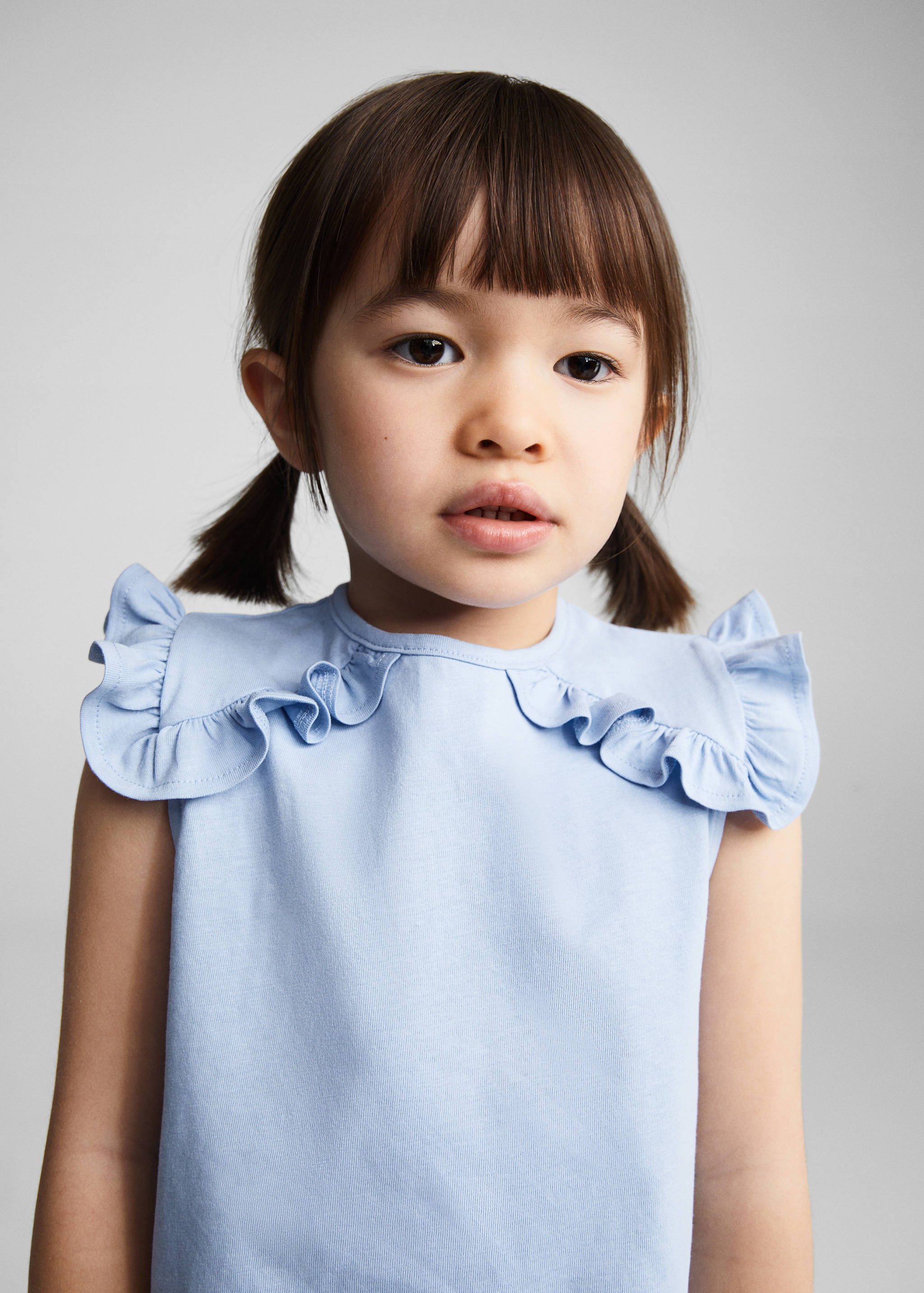 Frills cotton t-shirt - Details of the article 1