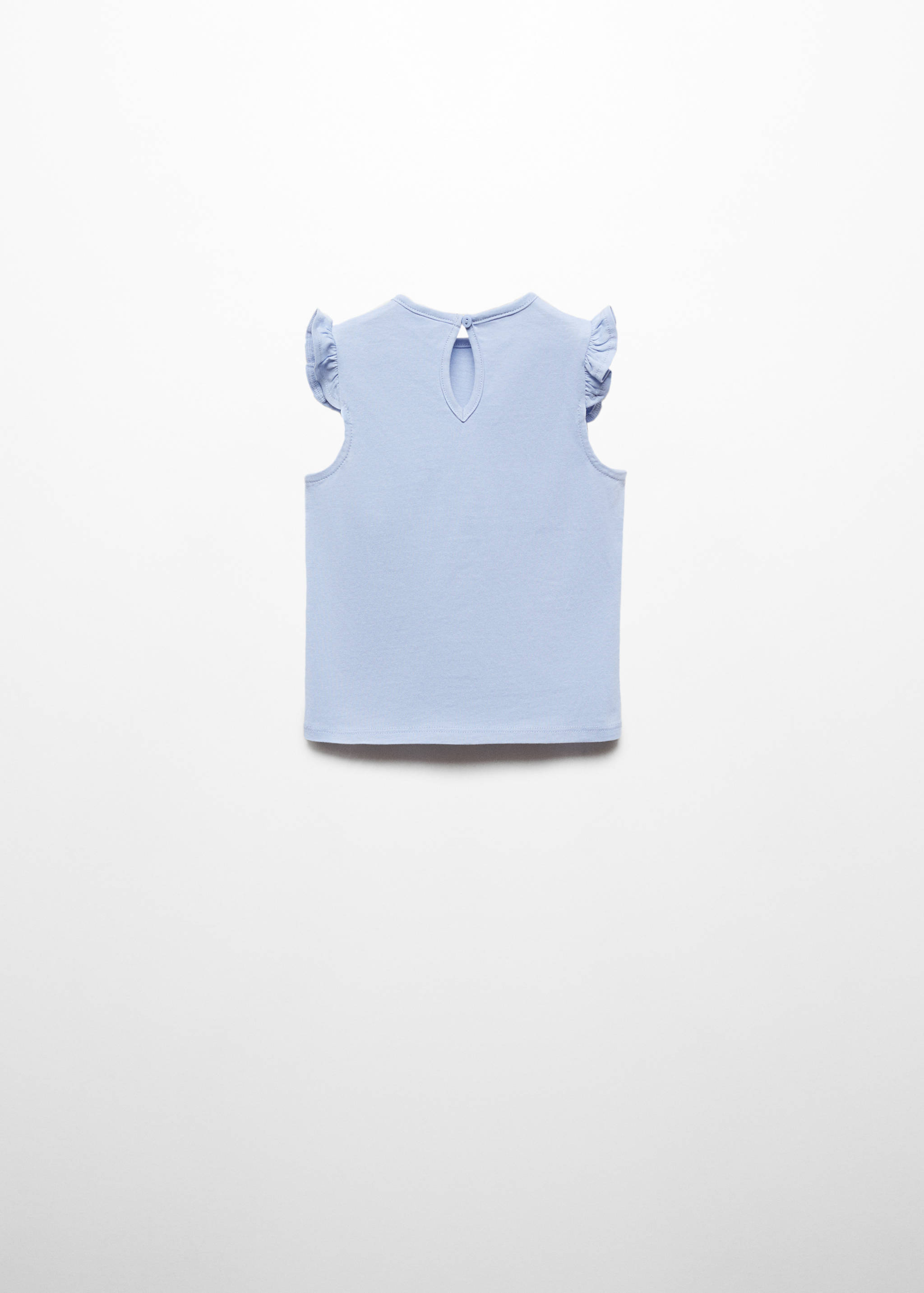 Frills cotton t-shirt - Reverse of the article