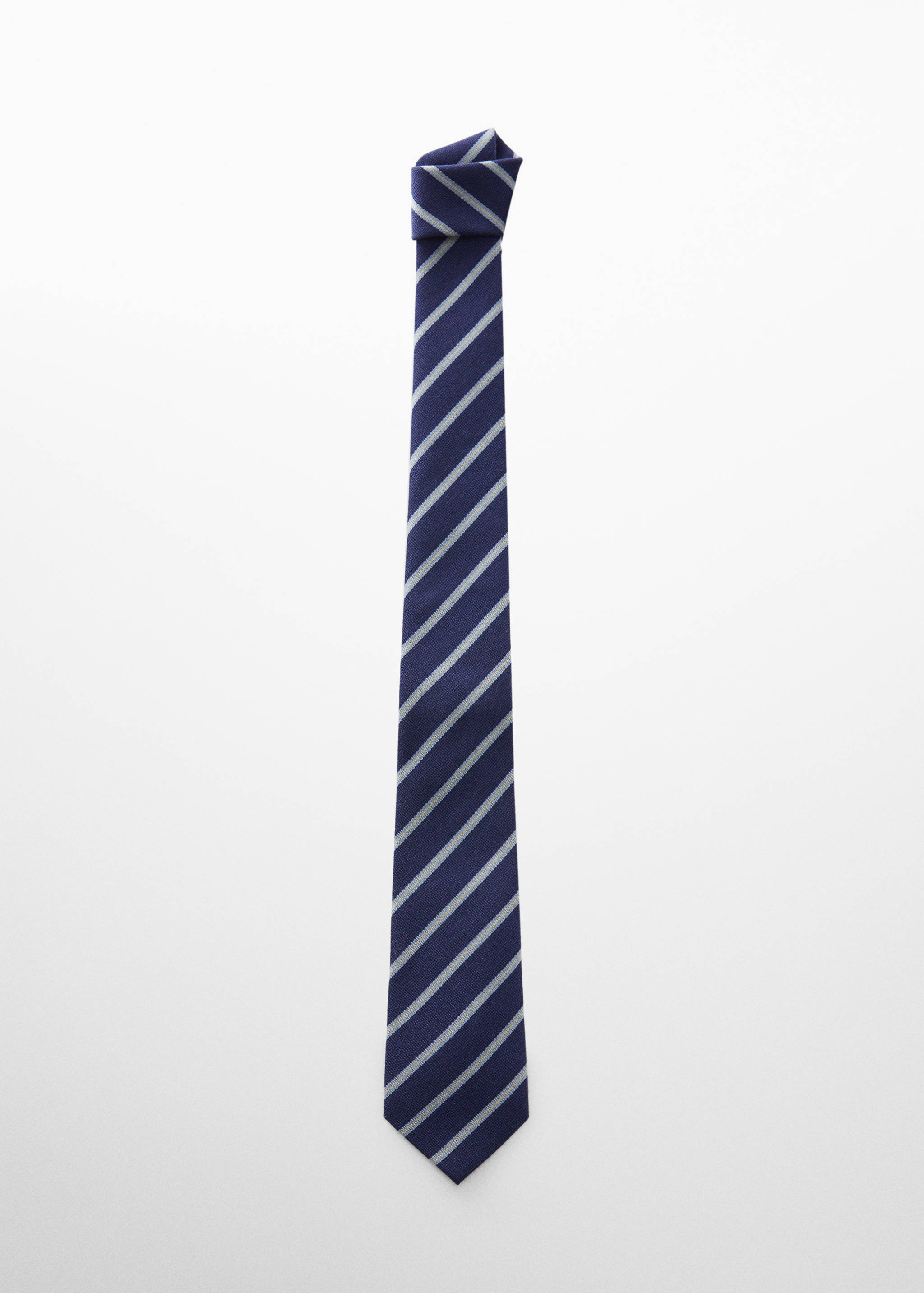 Striped wool-blend tie - Article without model