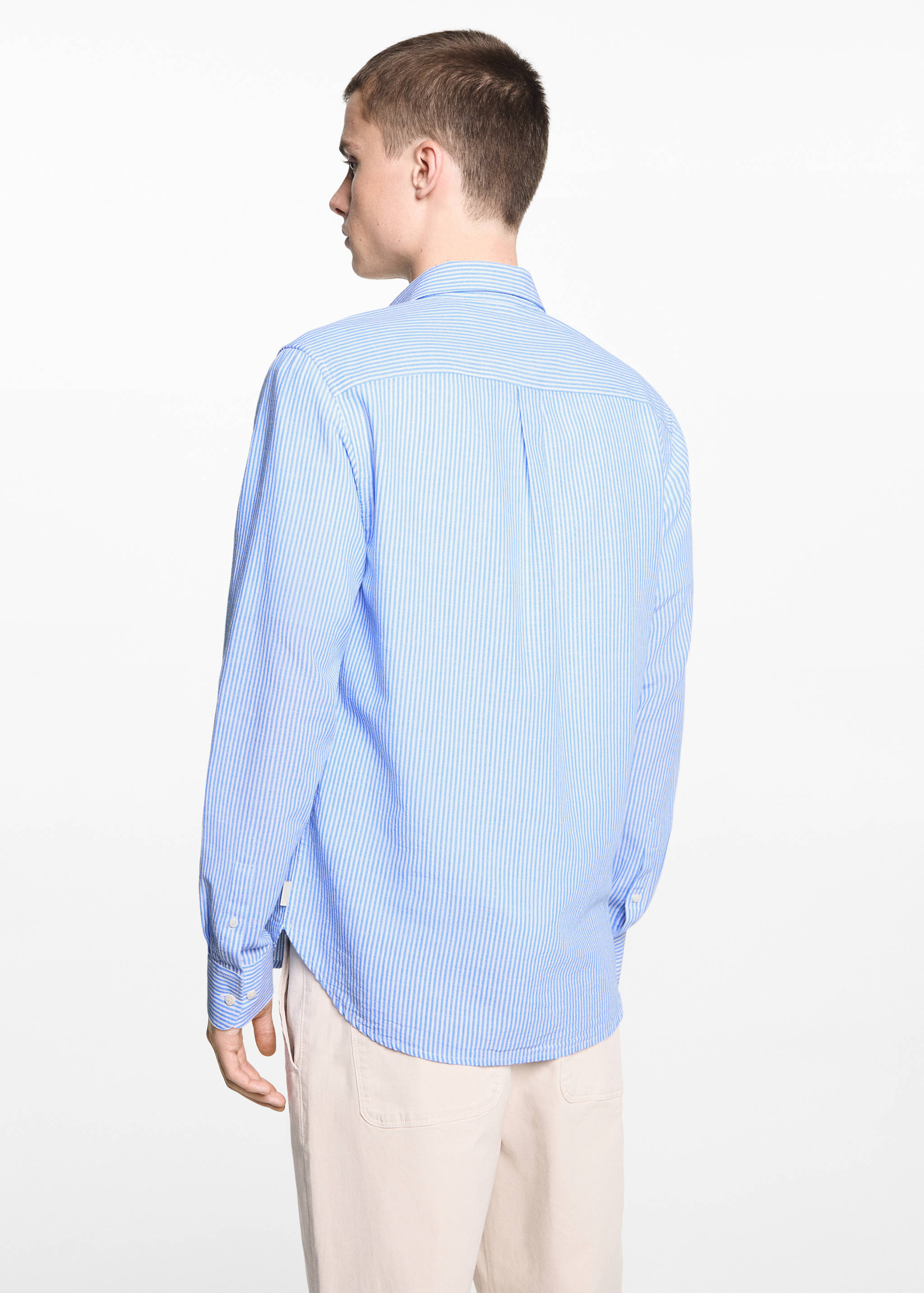 Camisa lino rayas - Reverso del artículo
