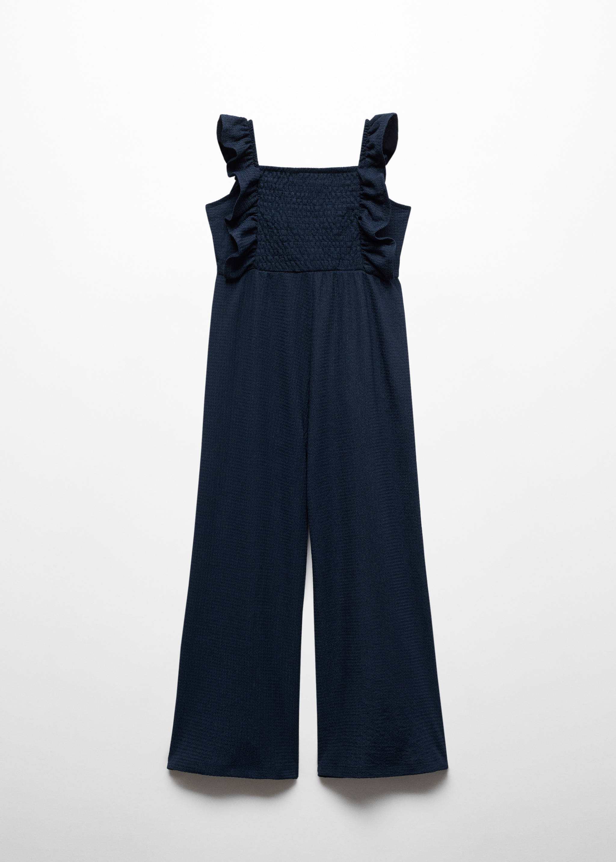 Frilled long jumpsuit - Reverse of the article