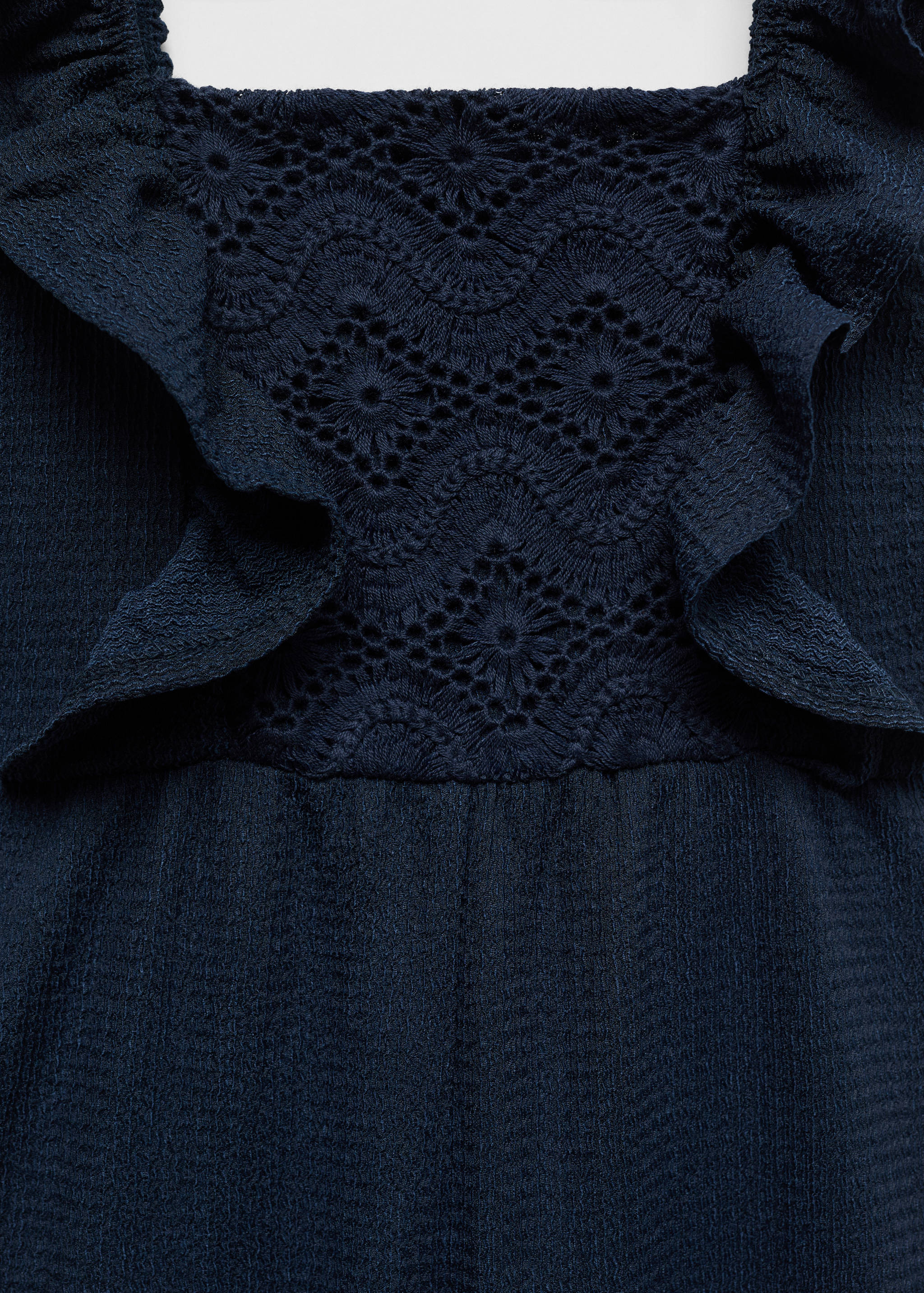 Frilled long jumpsuit - Details of the article 8