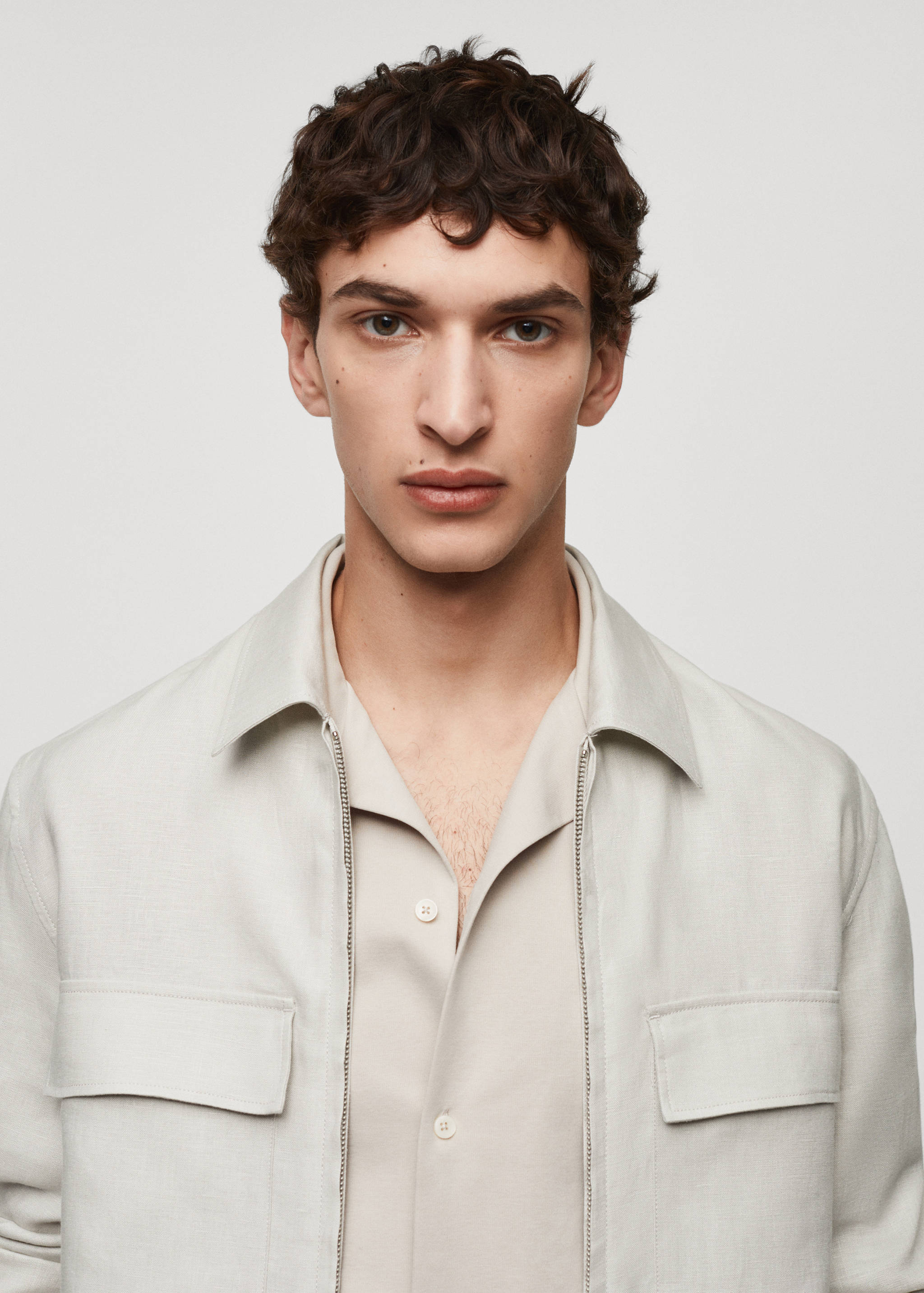 Surchemise 100 % lin poches - Détail de l'article 1