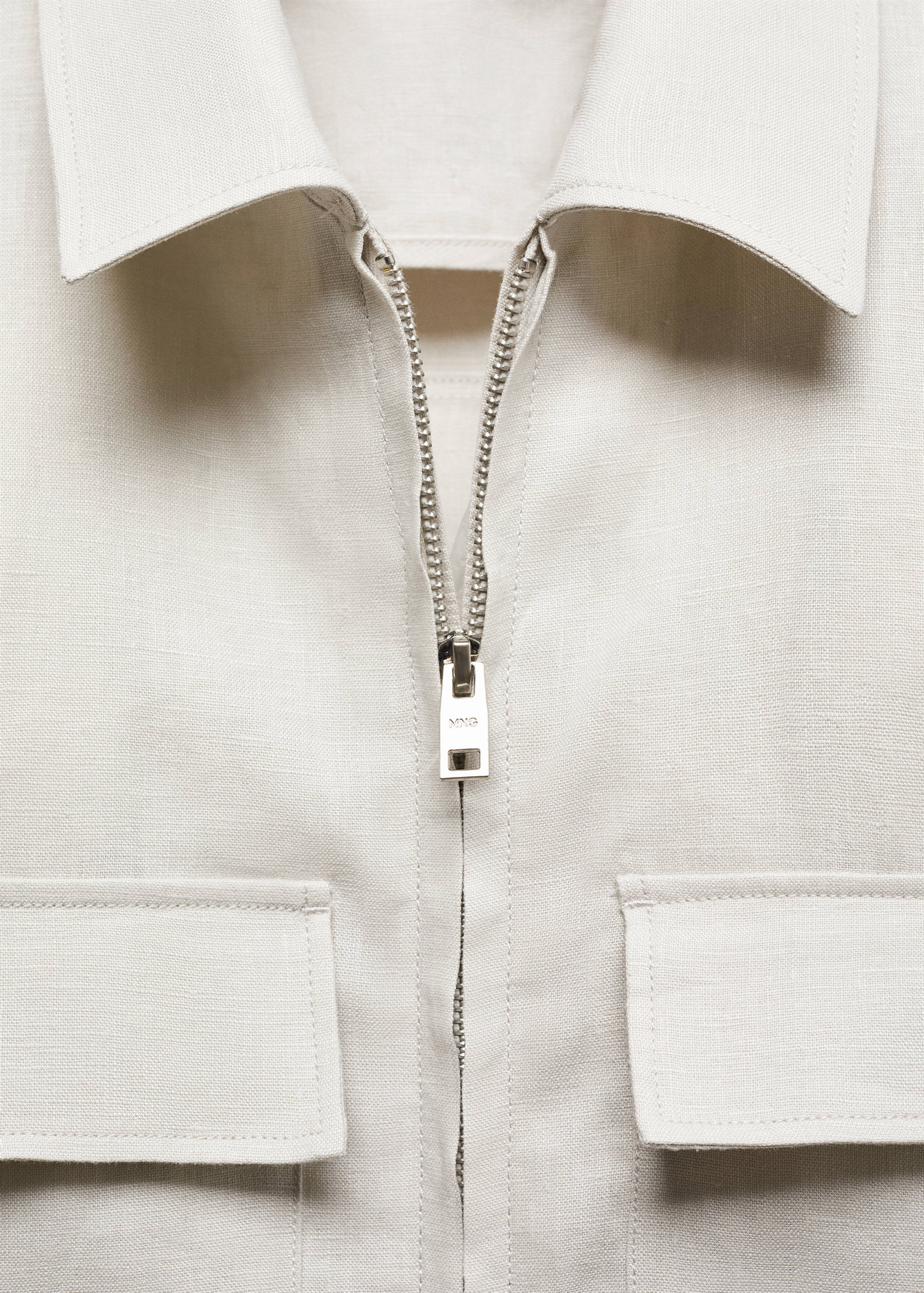 Surchemise 100 % lin poches - Détail de l'article 8