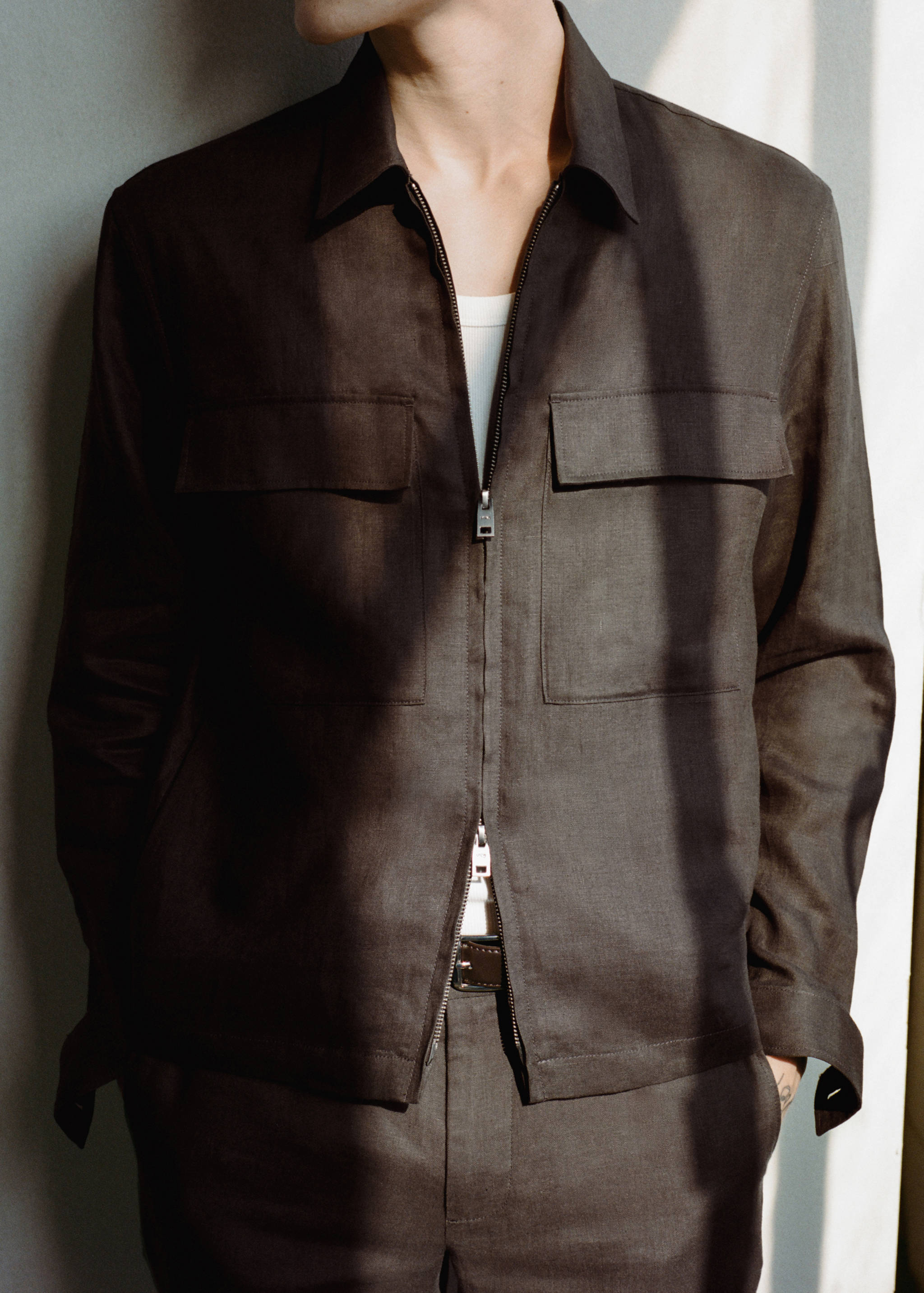 Surchemise 100 % lin poches - Détail de l'article 6