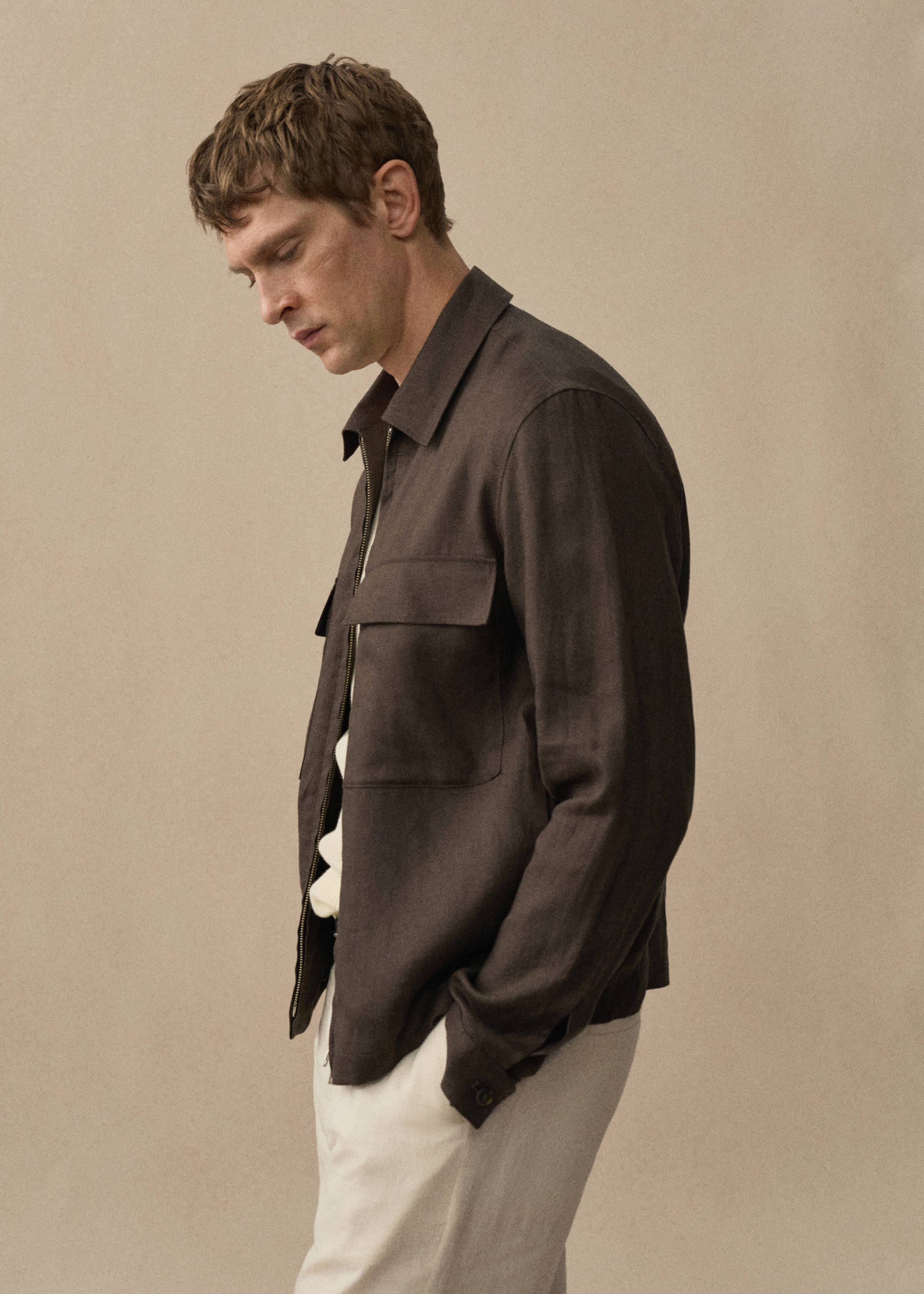 Surchemise 100 % lin poches - Détail de l'article 3