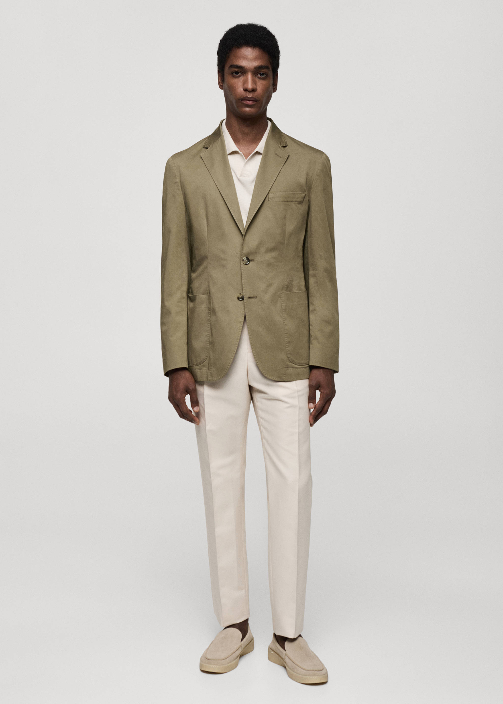 Americana slim fit algodón - Plano general