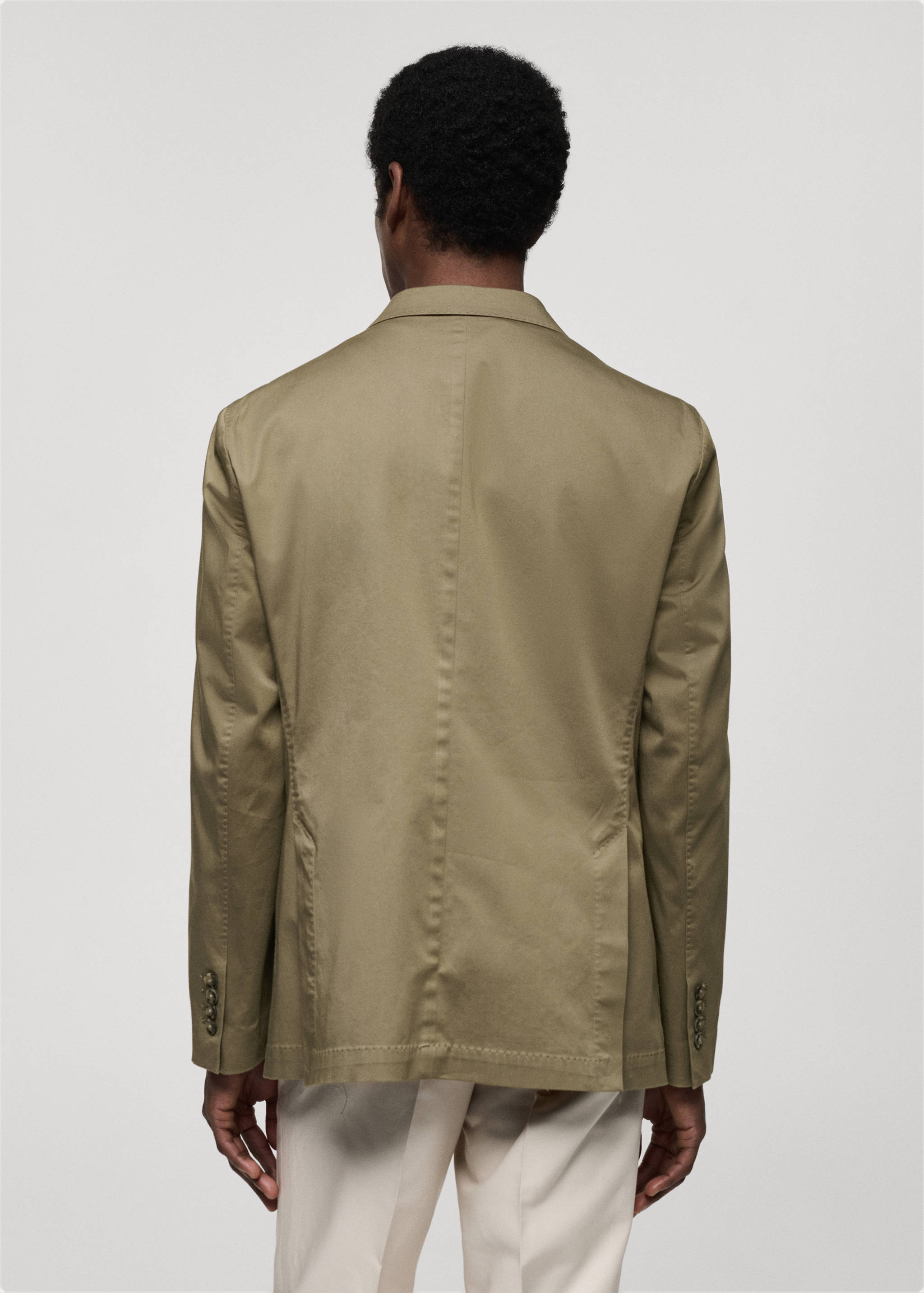 Americana slim fit algodón - Reverso del artículo