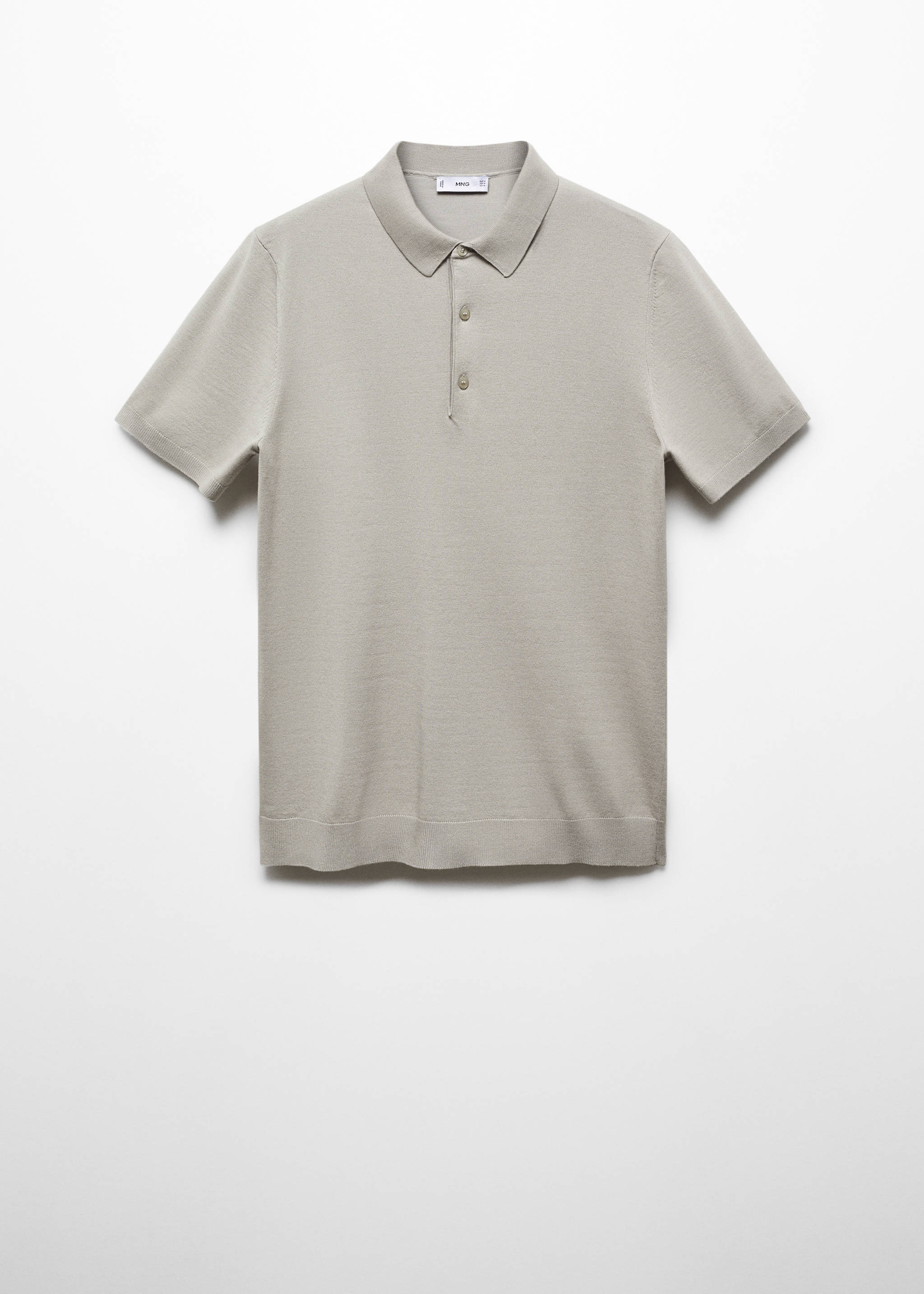 Fine-knit polo shirt - Article without model
