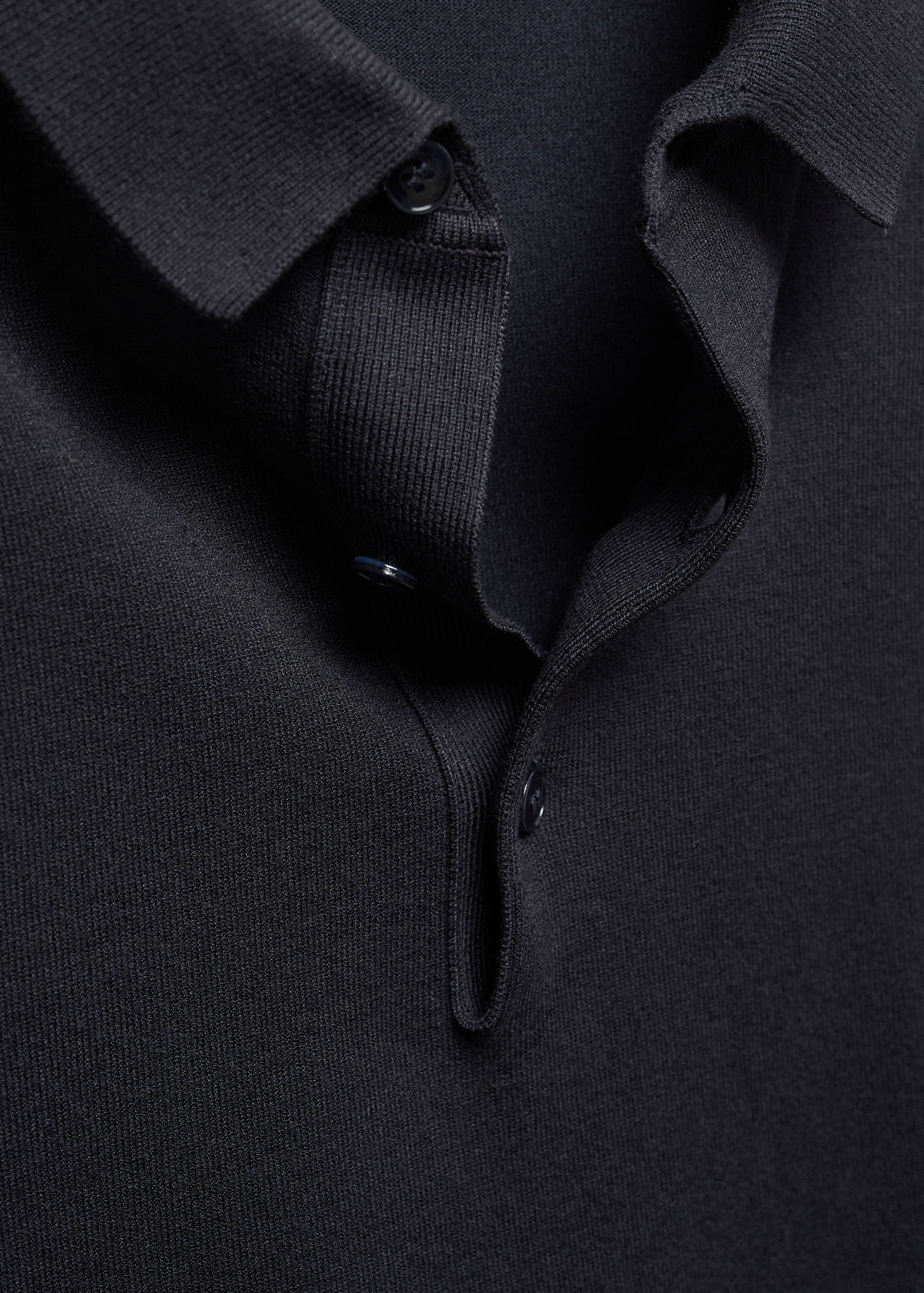 Fine-knit polo shirt - Details of the article 8