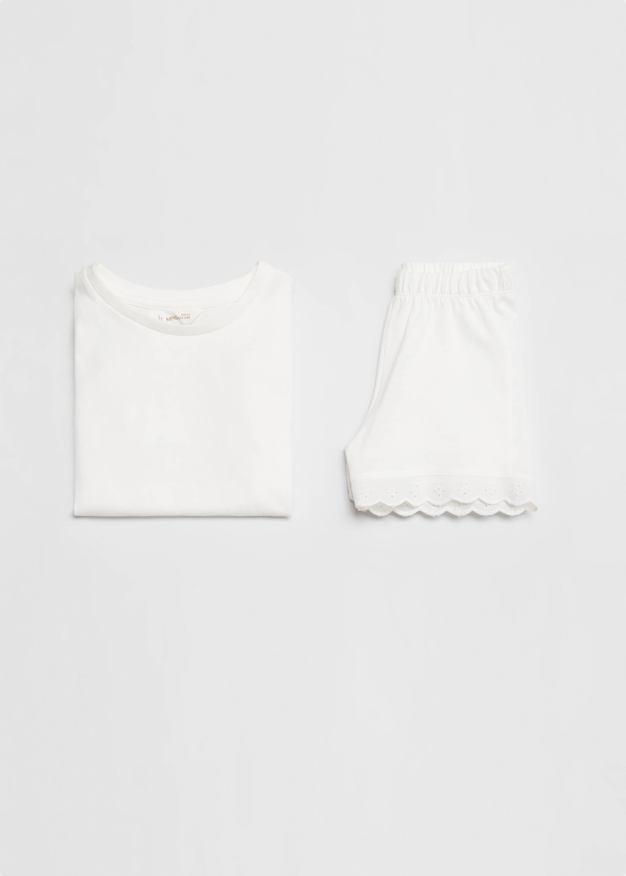 Ruffled cotton pyjamas - Details of the article 0