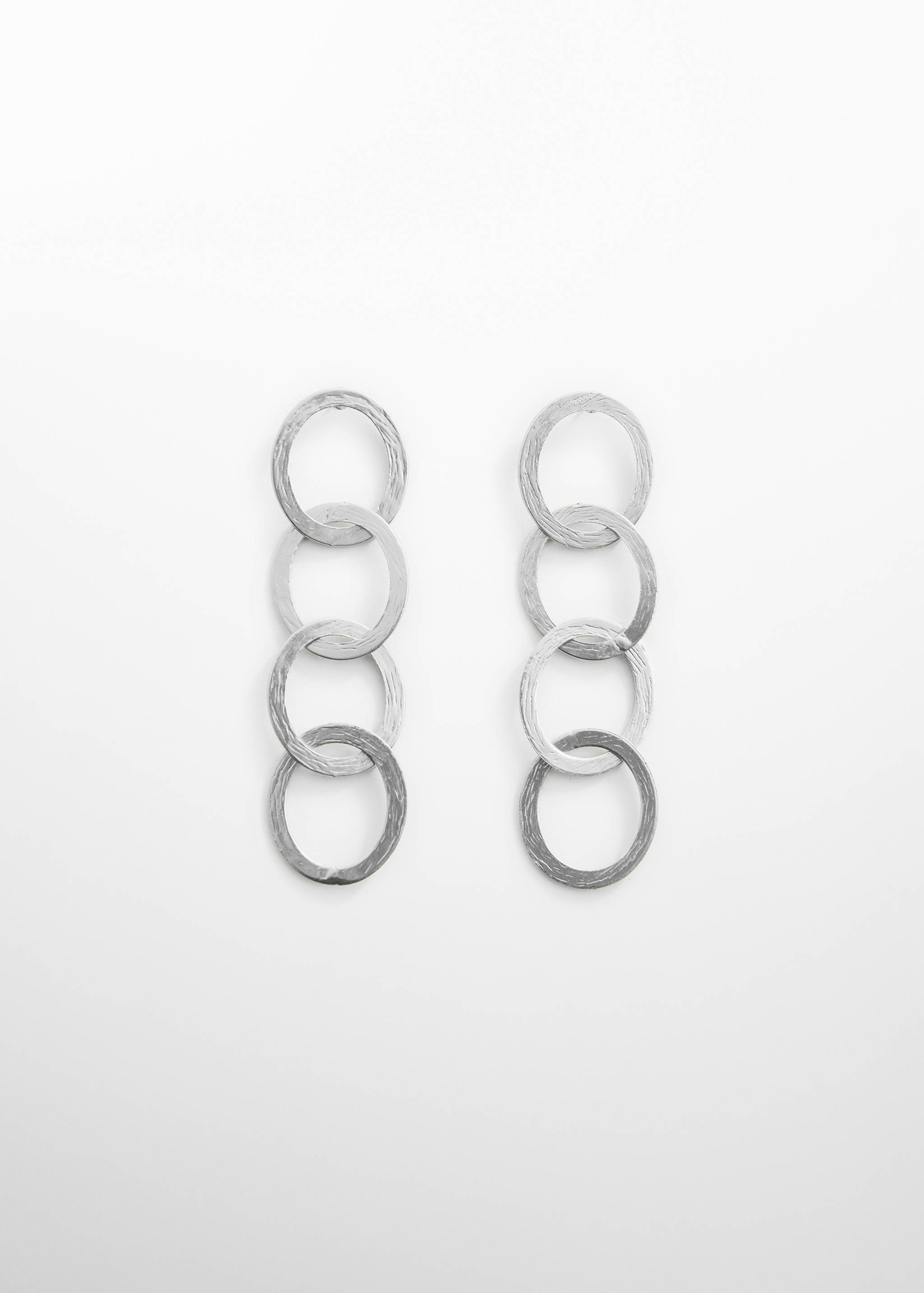 Pendientes largos aros entrelazados - Artículo sin modelo