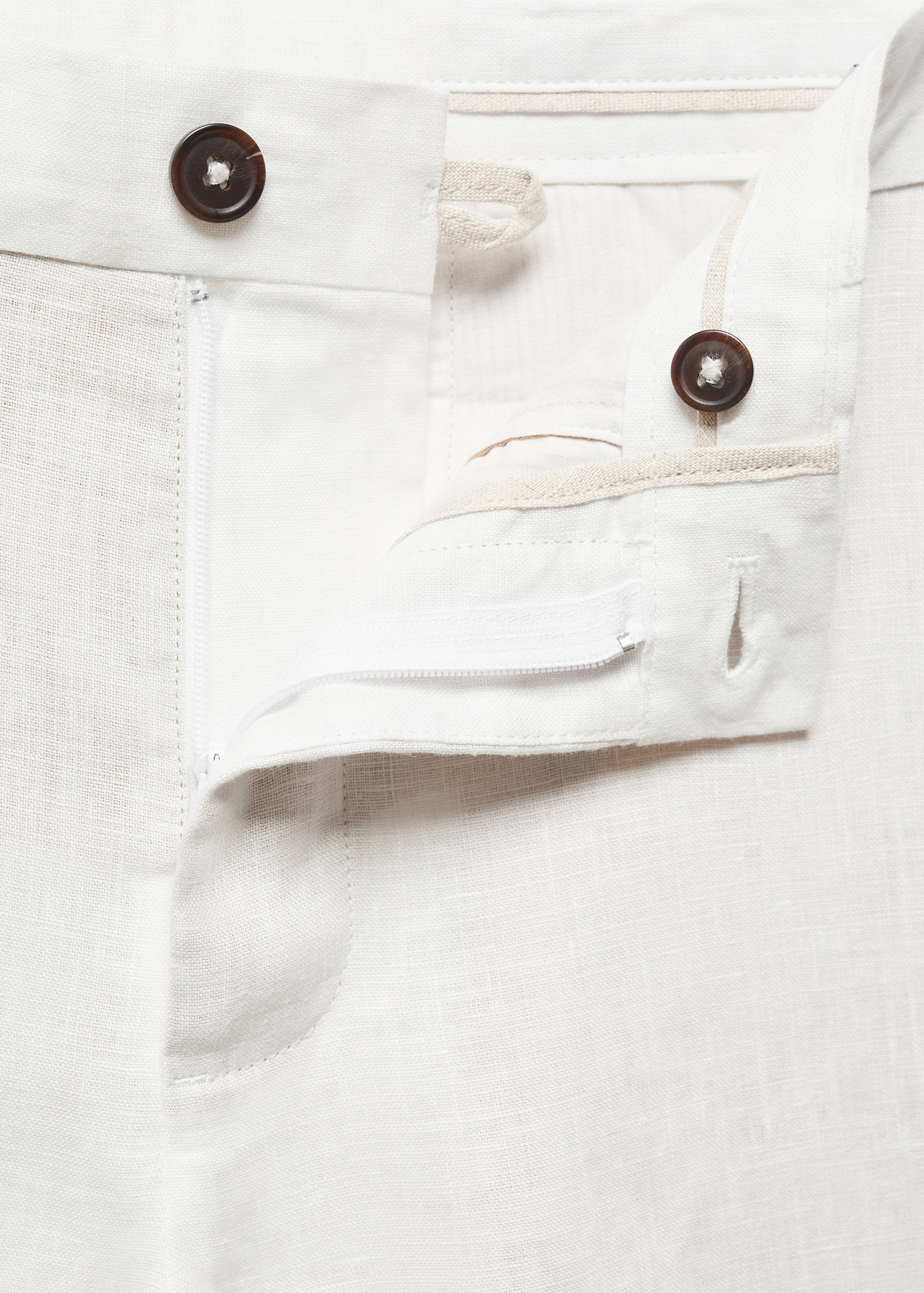 Pantalón 100% lino slim fit - Detalle del artículo 8