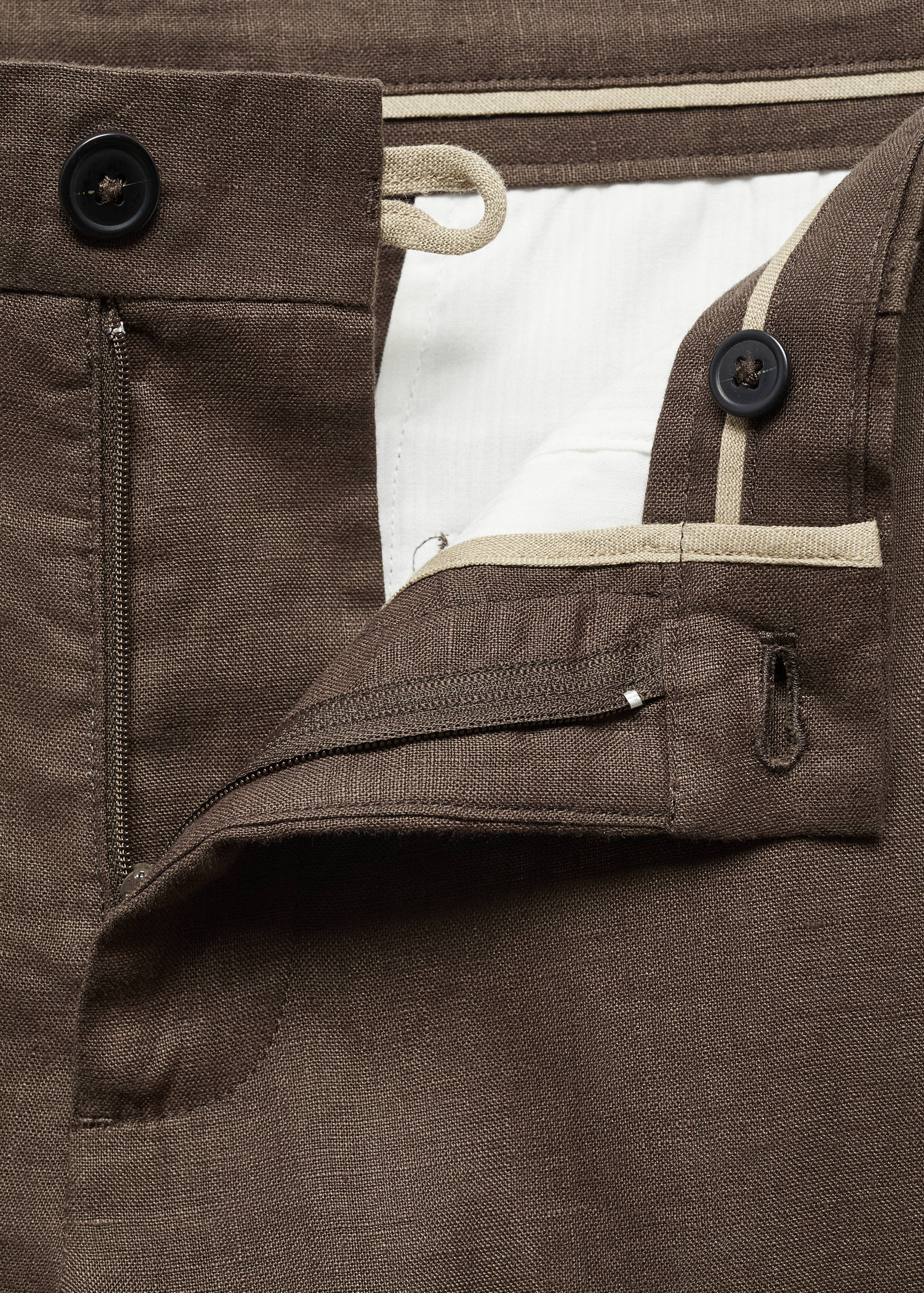 Pantalón 100% lino slim fit - Detalle del artículo 8