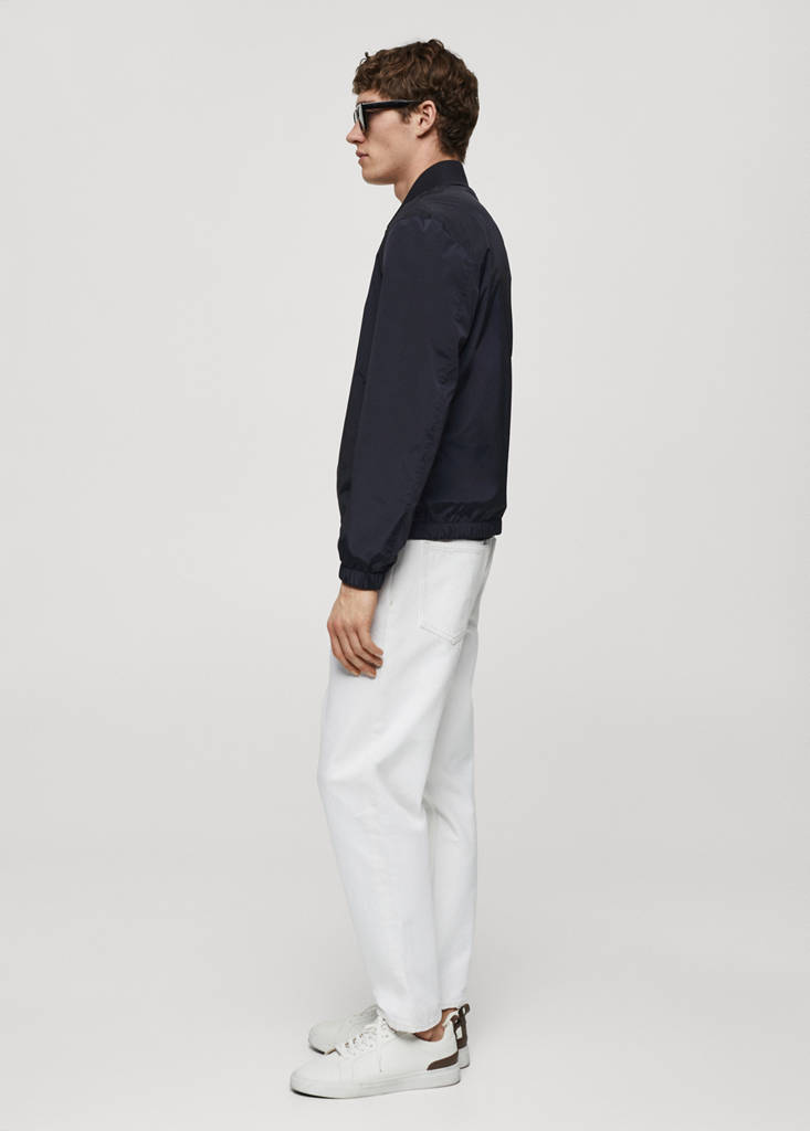 Water-repellent bomber jacket — Dark Navy