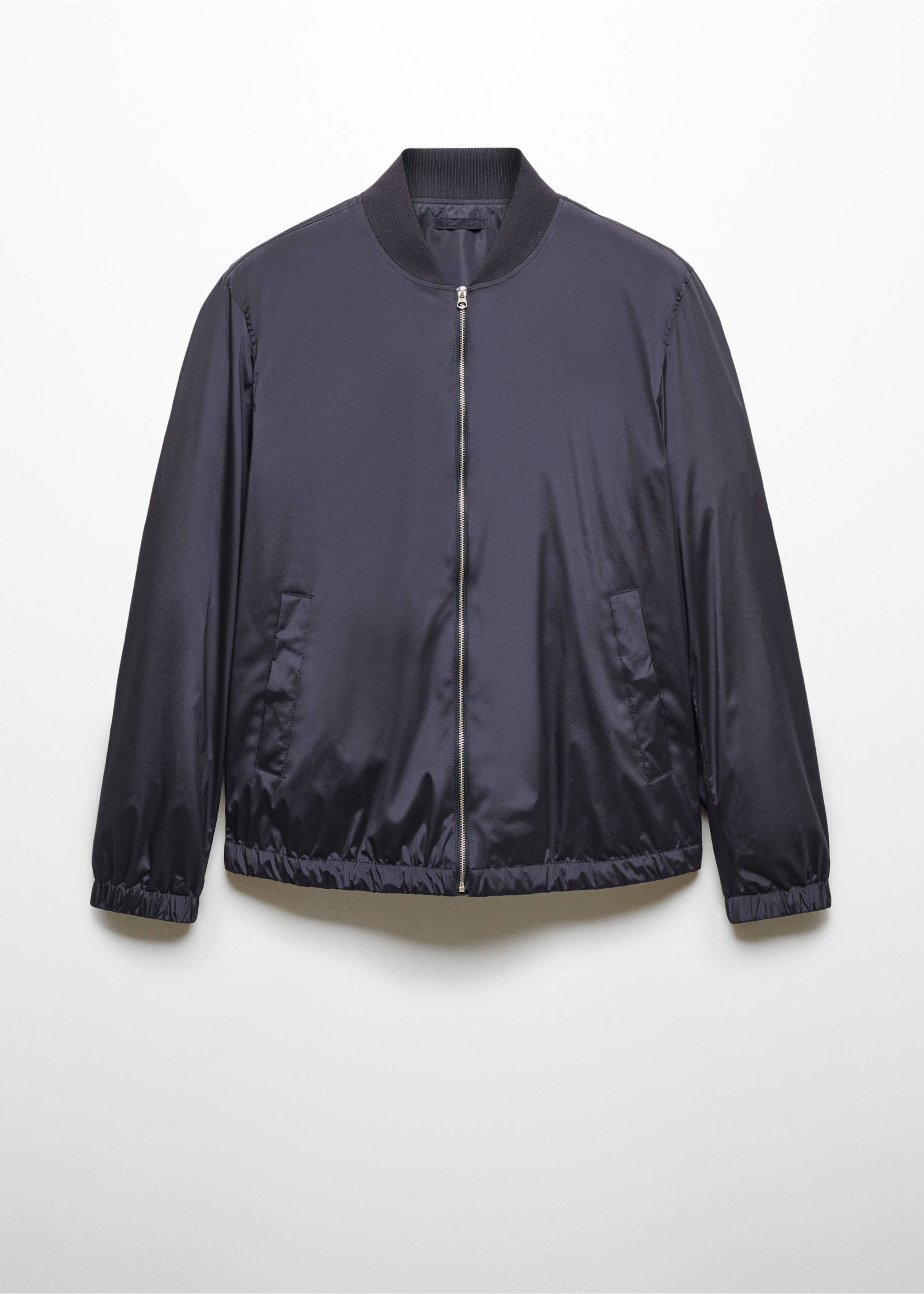 Water-repellent bomber jacket - Article without model, Dark Navy. Ref: 67036729-00.