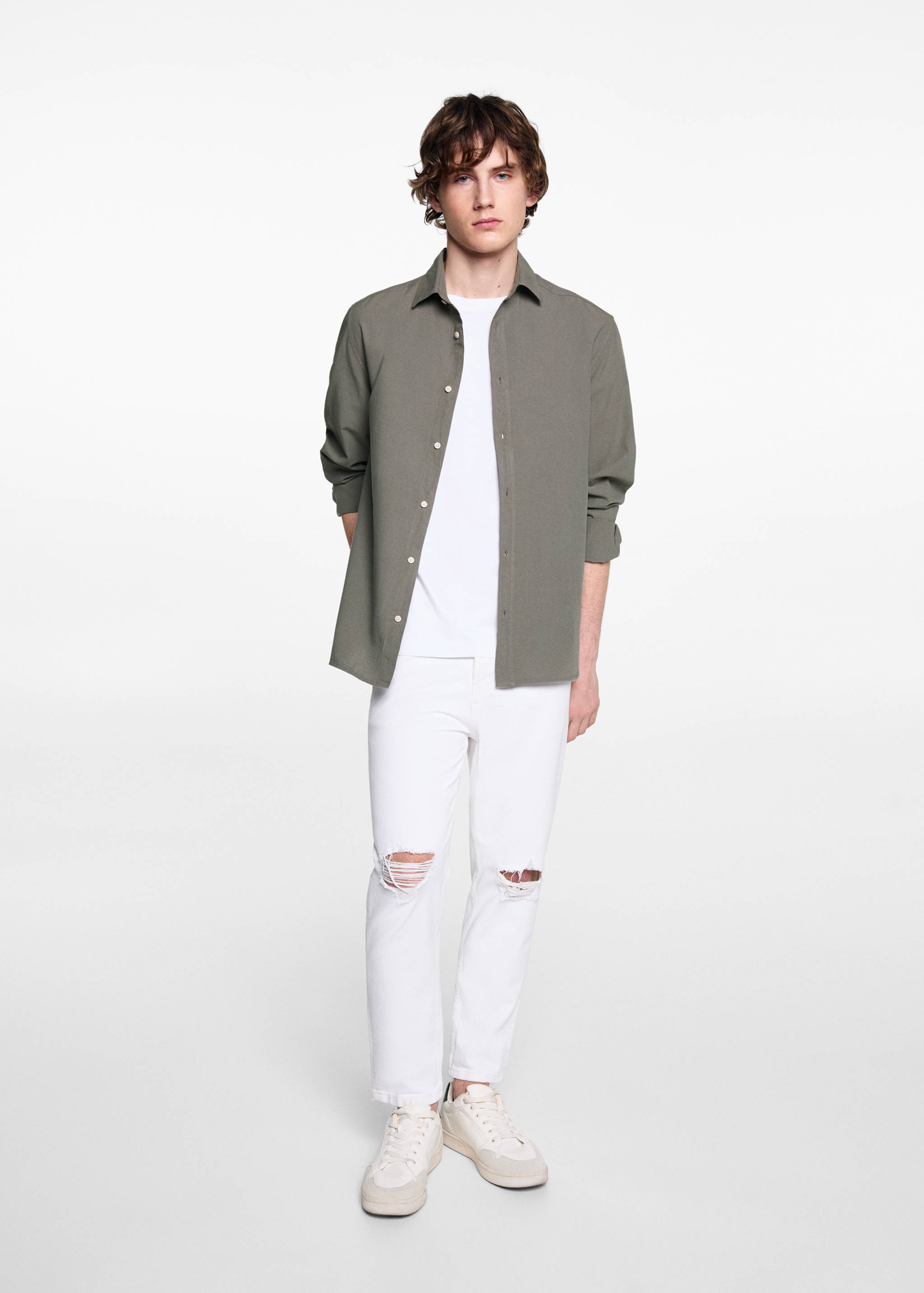 Regular fit cotton shirt - General plane