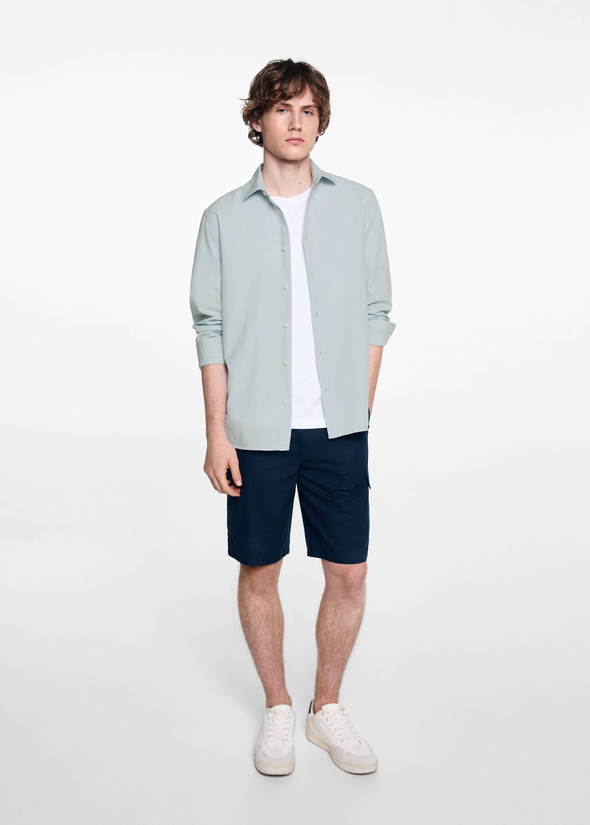 Regular fit cotton shirt - General plane