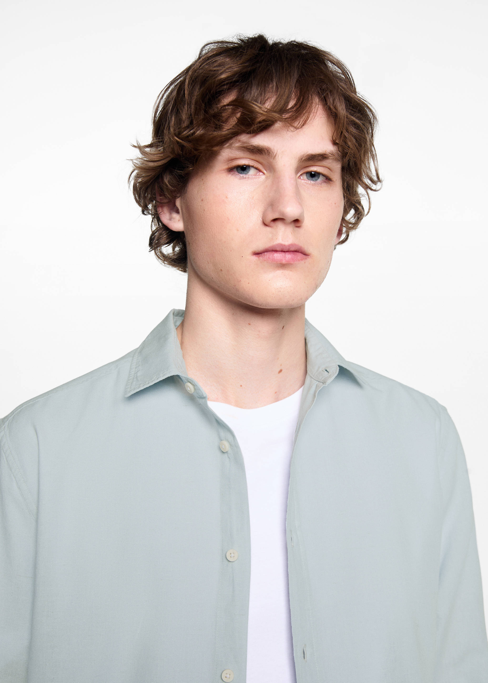 Regular fit cotton shirt - Details of the article 1