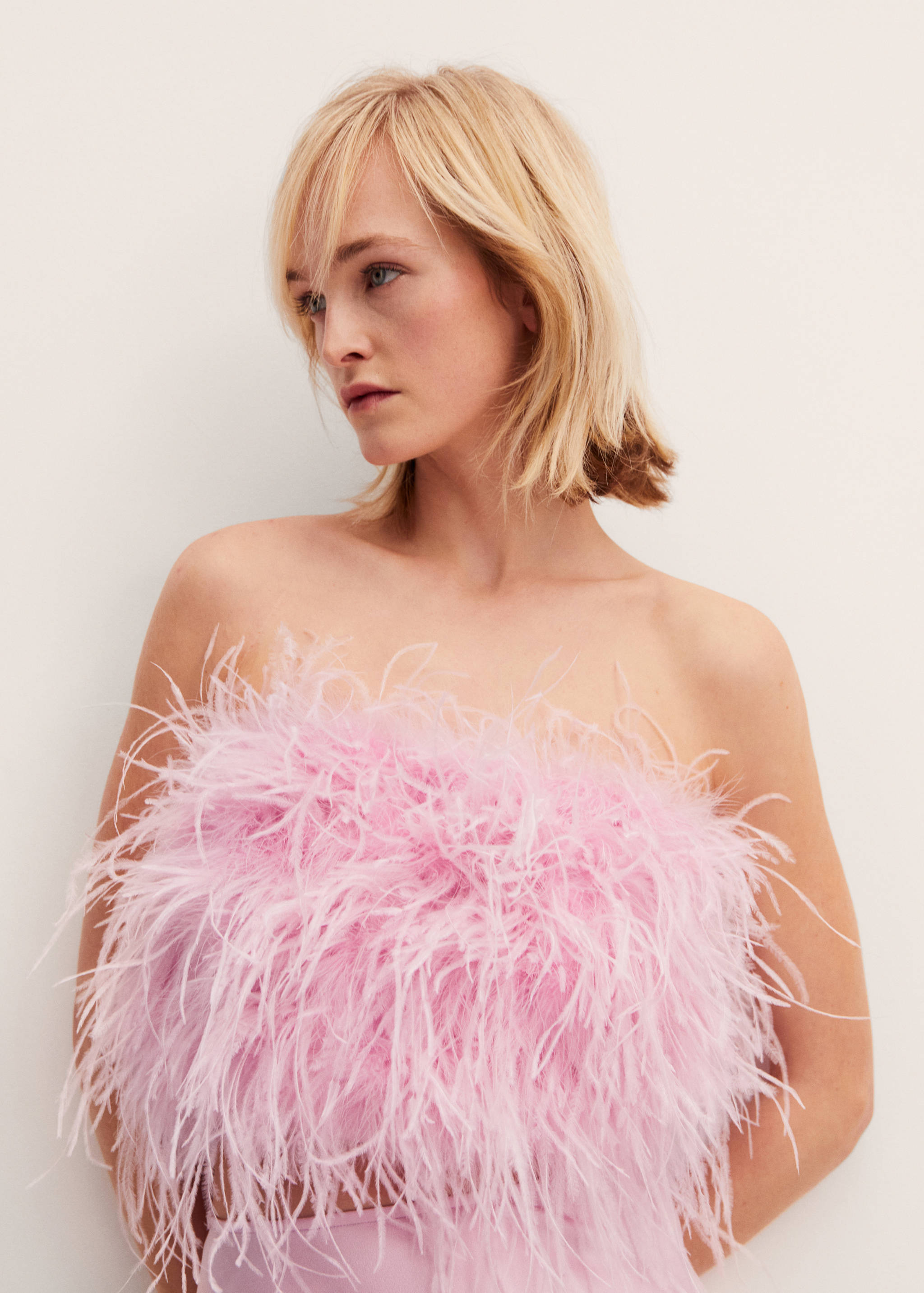 Feather bandeau-style top - Details of the article 1