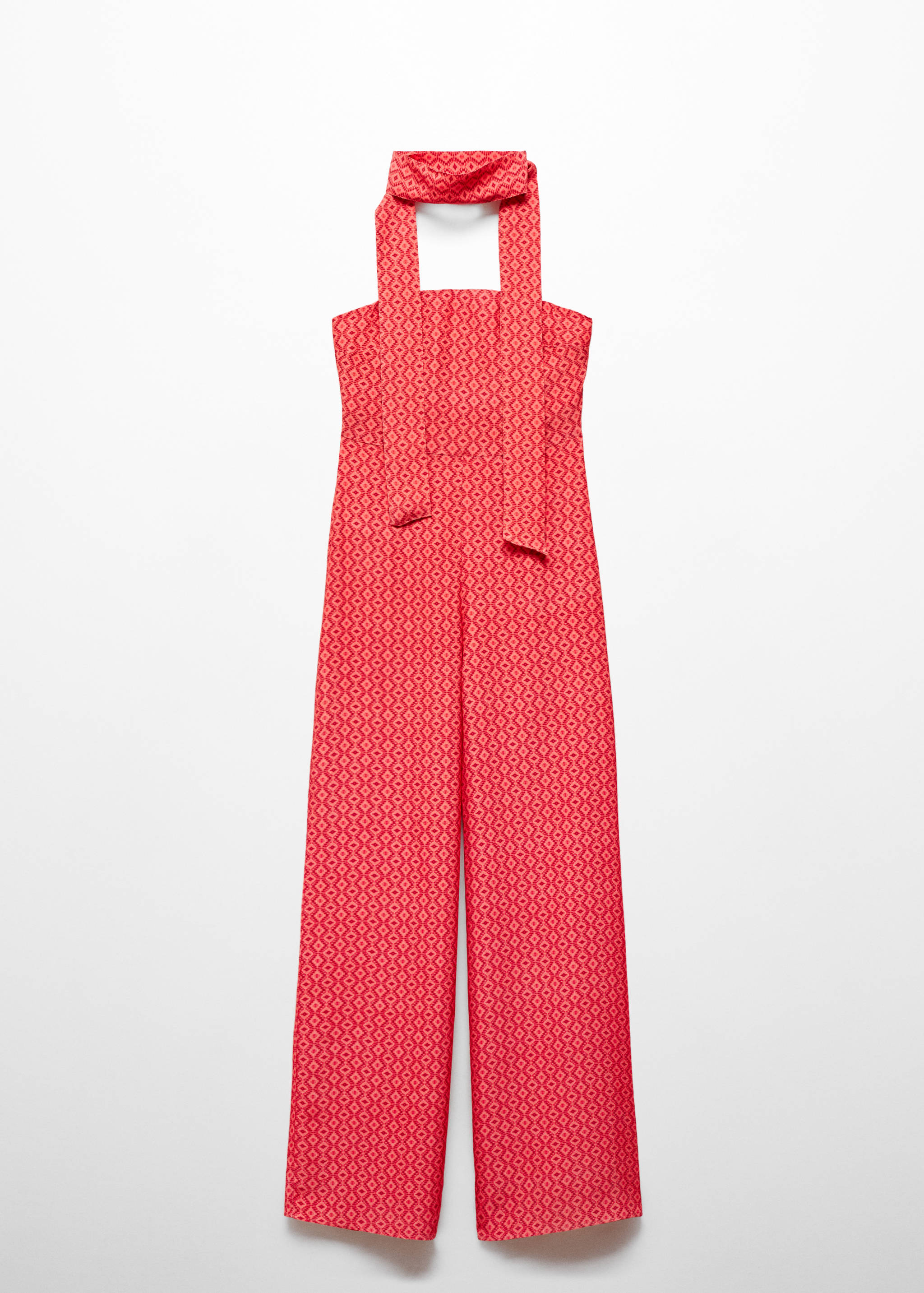 Printed strapless jumpsuit - Article without model
