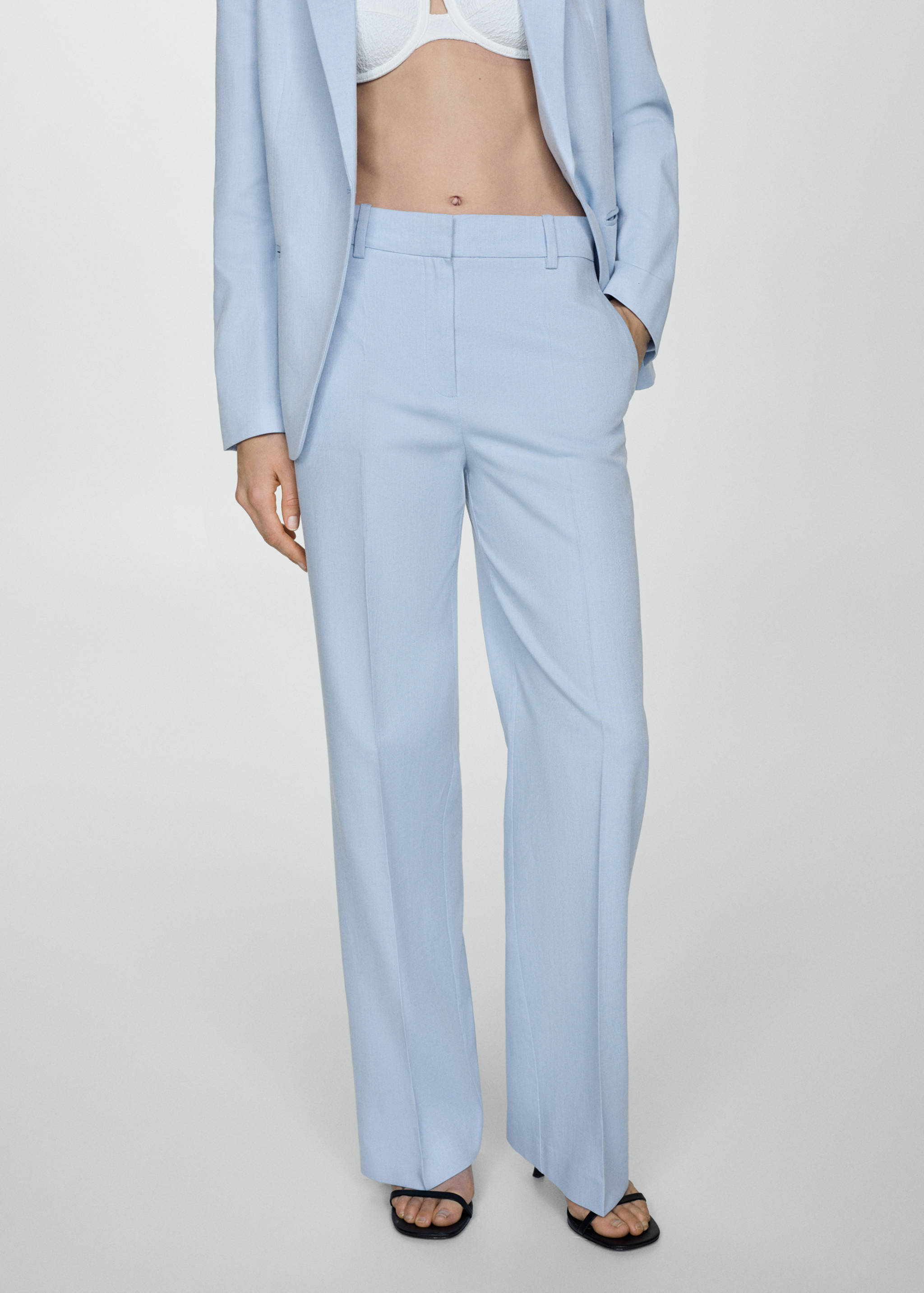 Lyocell suit trousers - Medium plane