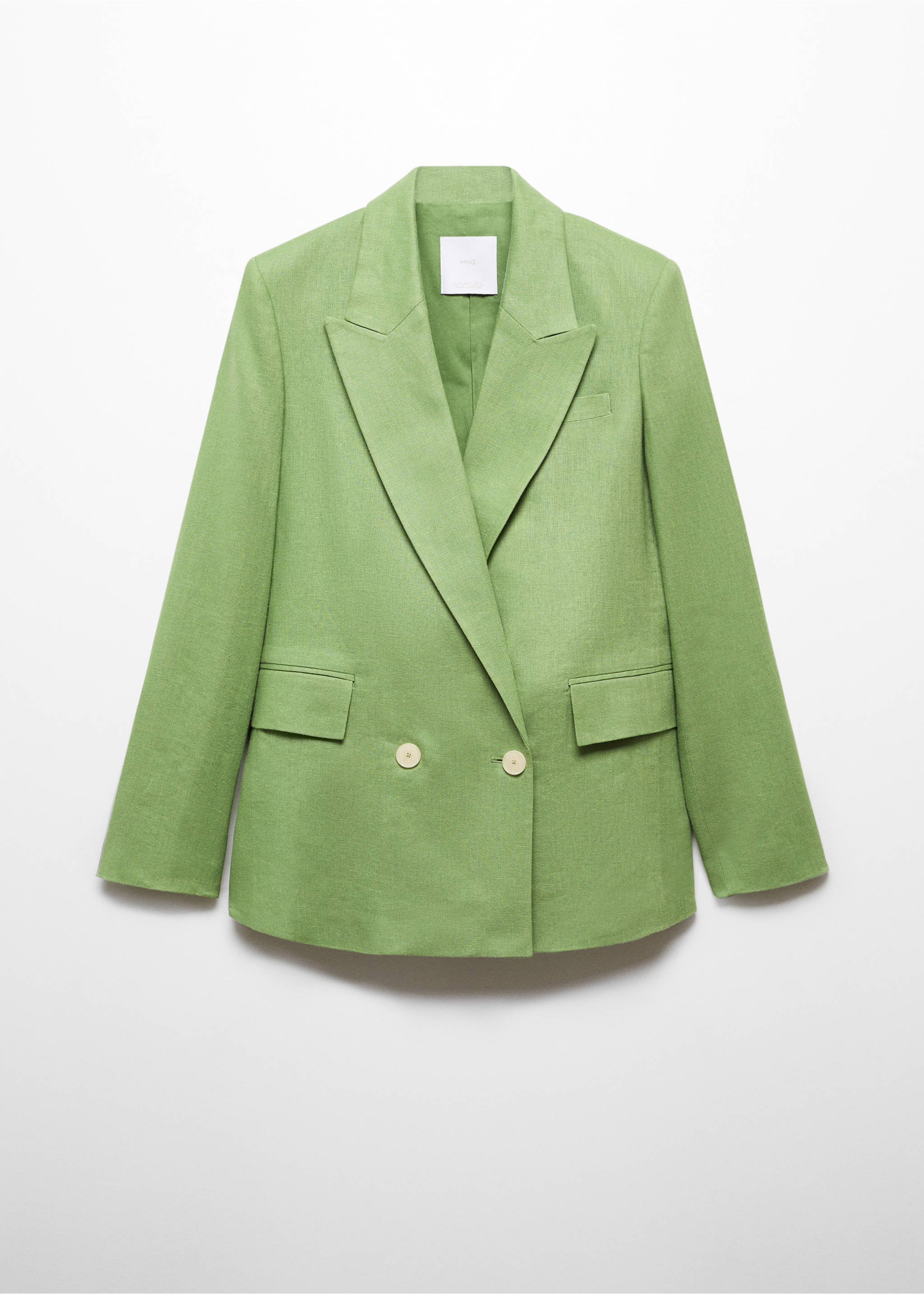 Blazer suit 100% linen - Article without model, Green. Ref: 67037113-00.