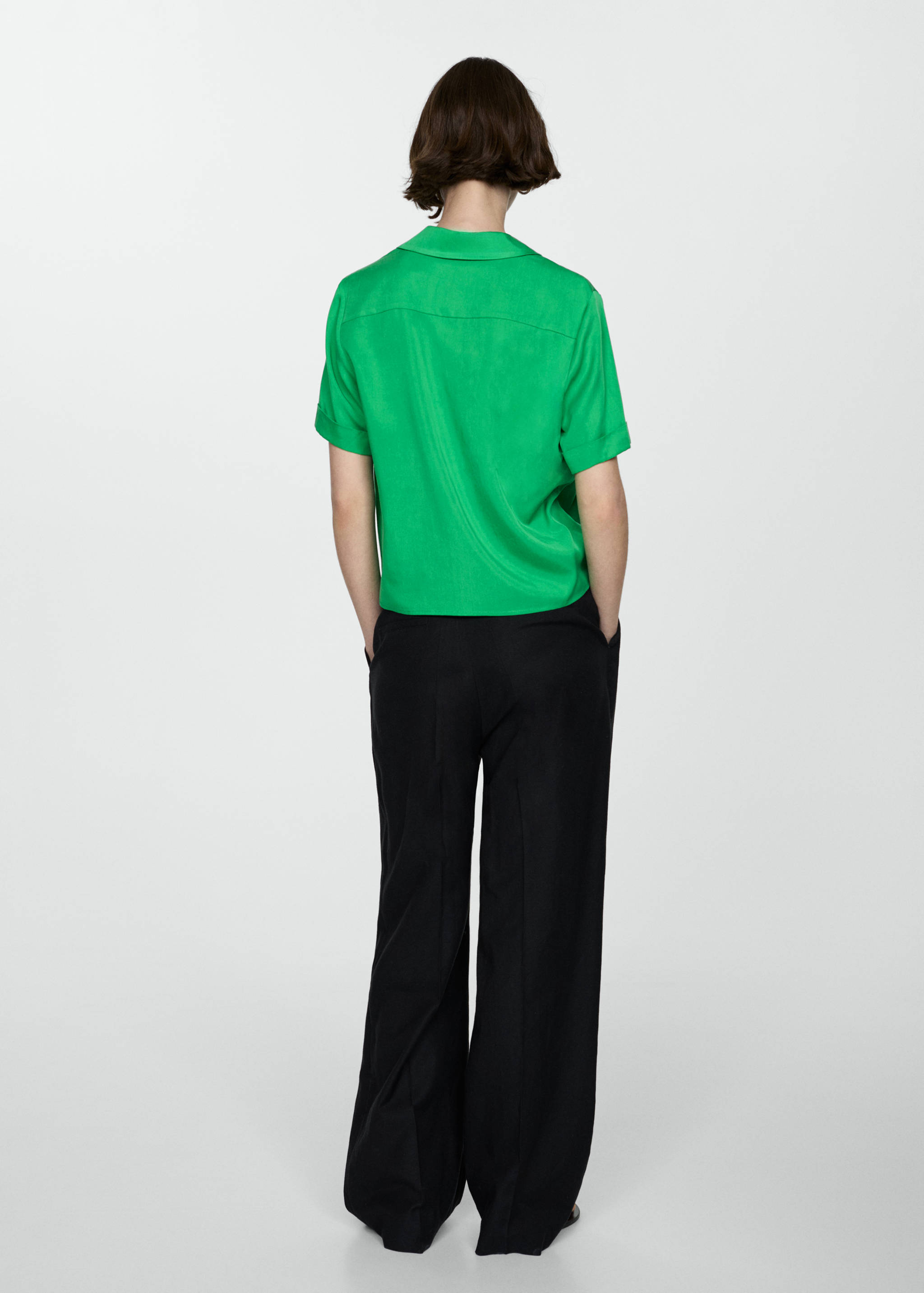 100% lyocell shirt - Reverse of the article