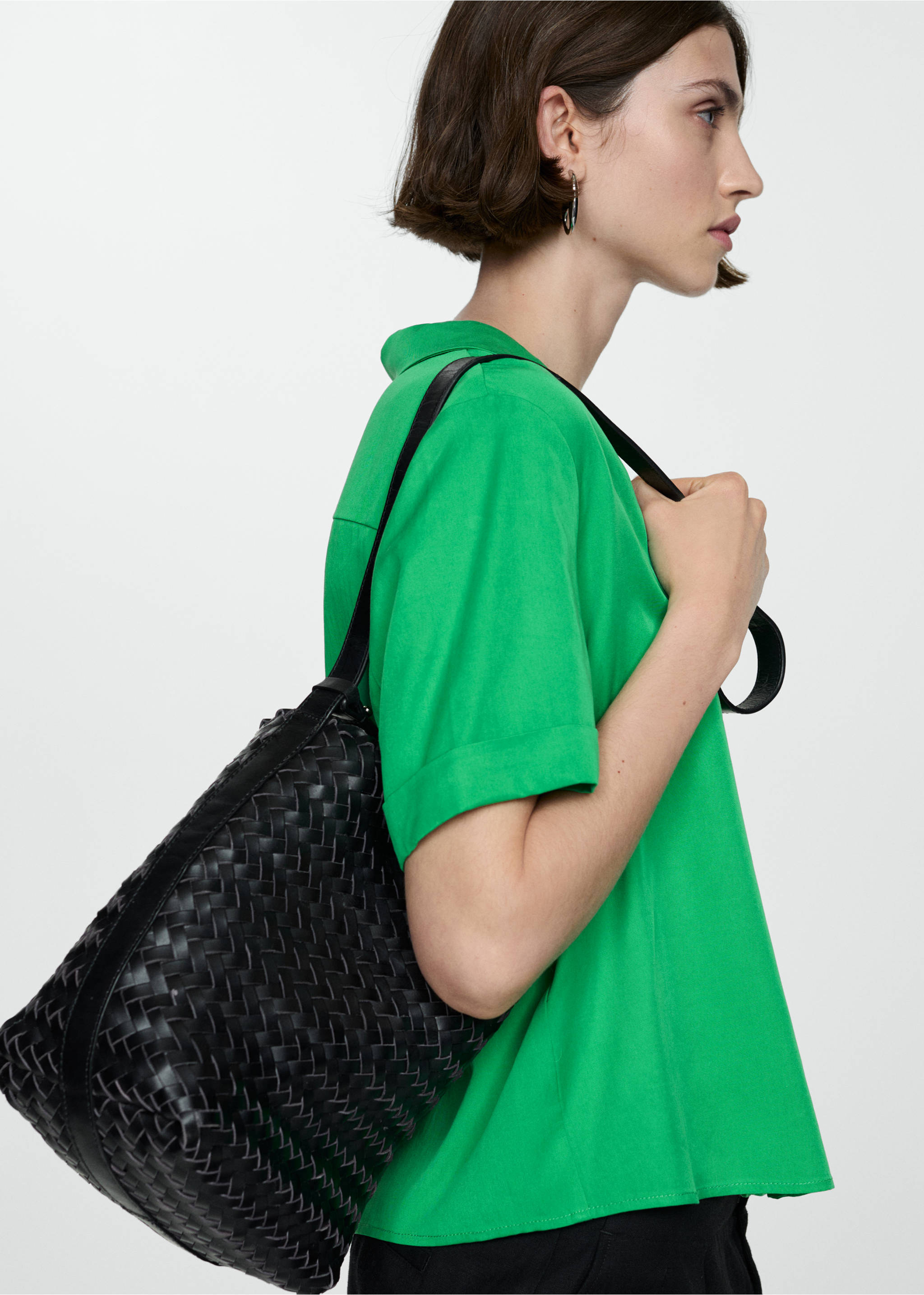 Chemise 100 % Lyocell - Détail de l'article 2, Vert. Ref: 67037120-00.