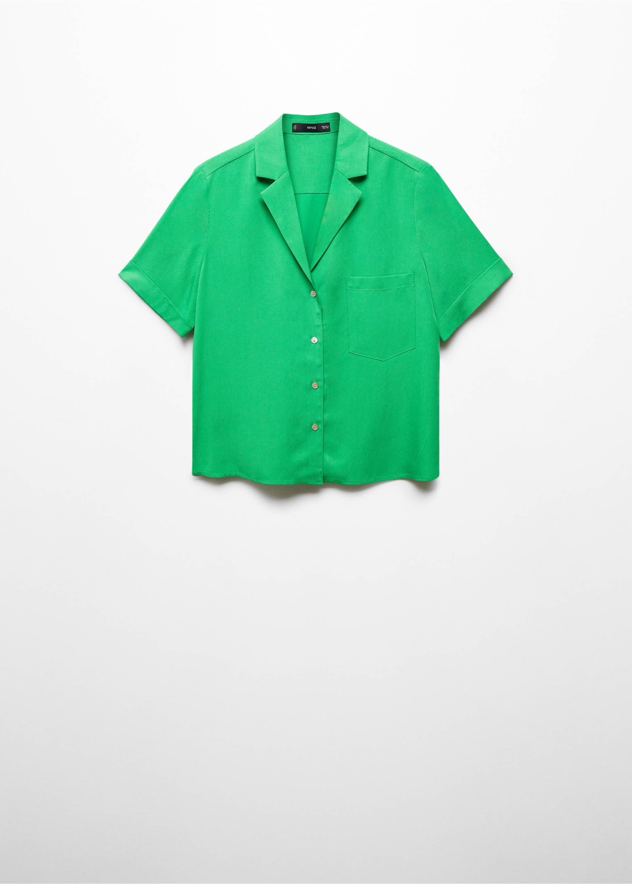 Chemise 100 % Lyocell - Article sans modèle, Vert. Ref: 67037120-00.