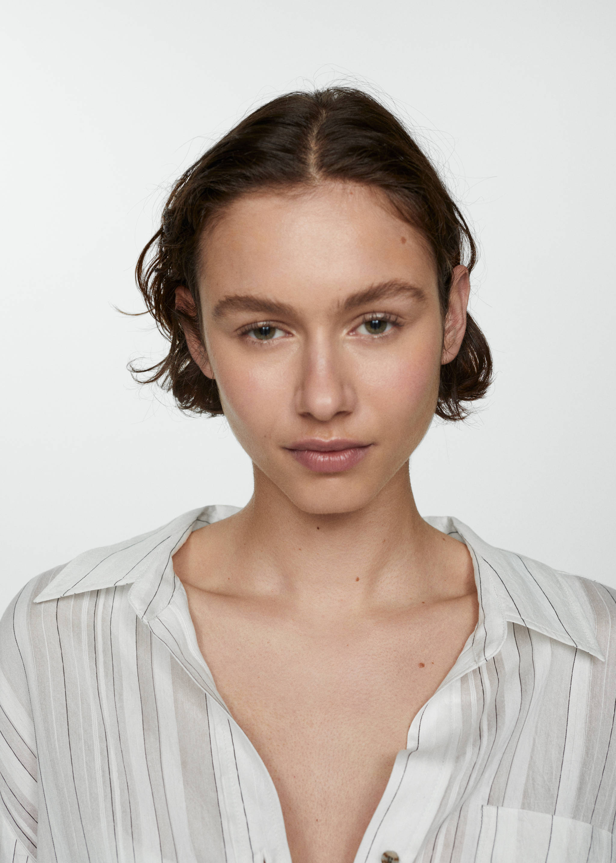 Camisa semitrasparente rayas - Detalle del artículo 1