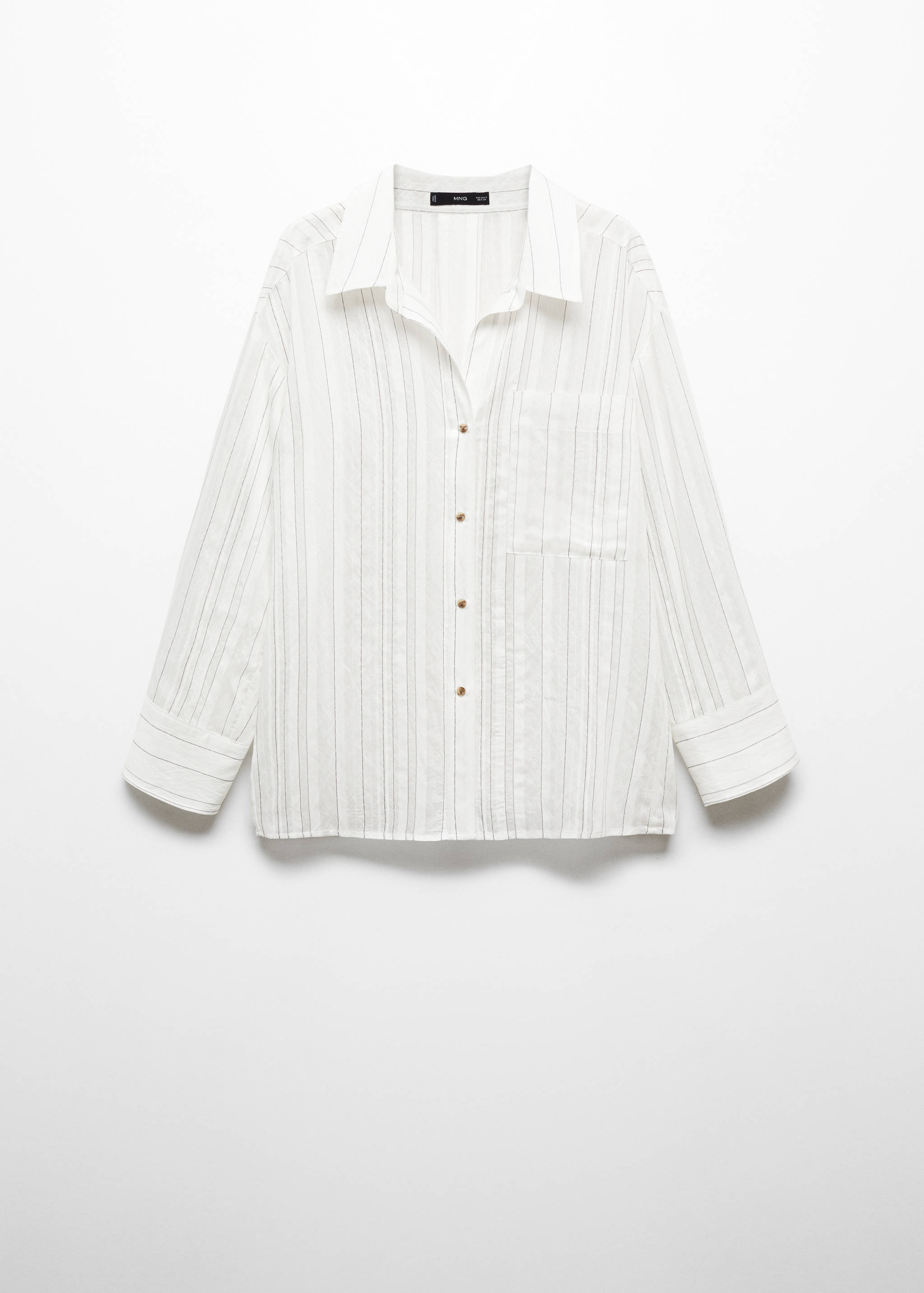 Camisa semitrasparente rayas - Artículo sin modelo